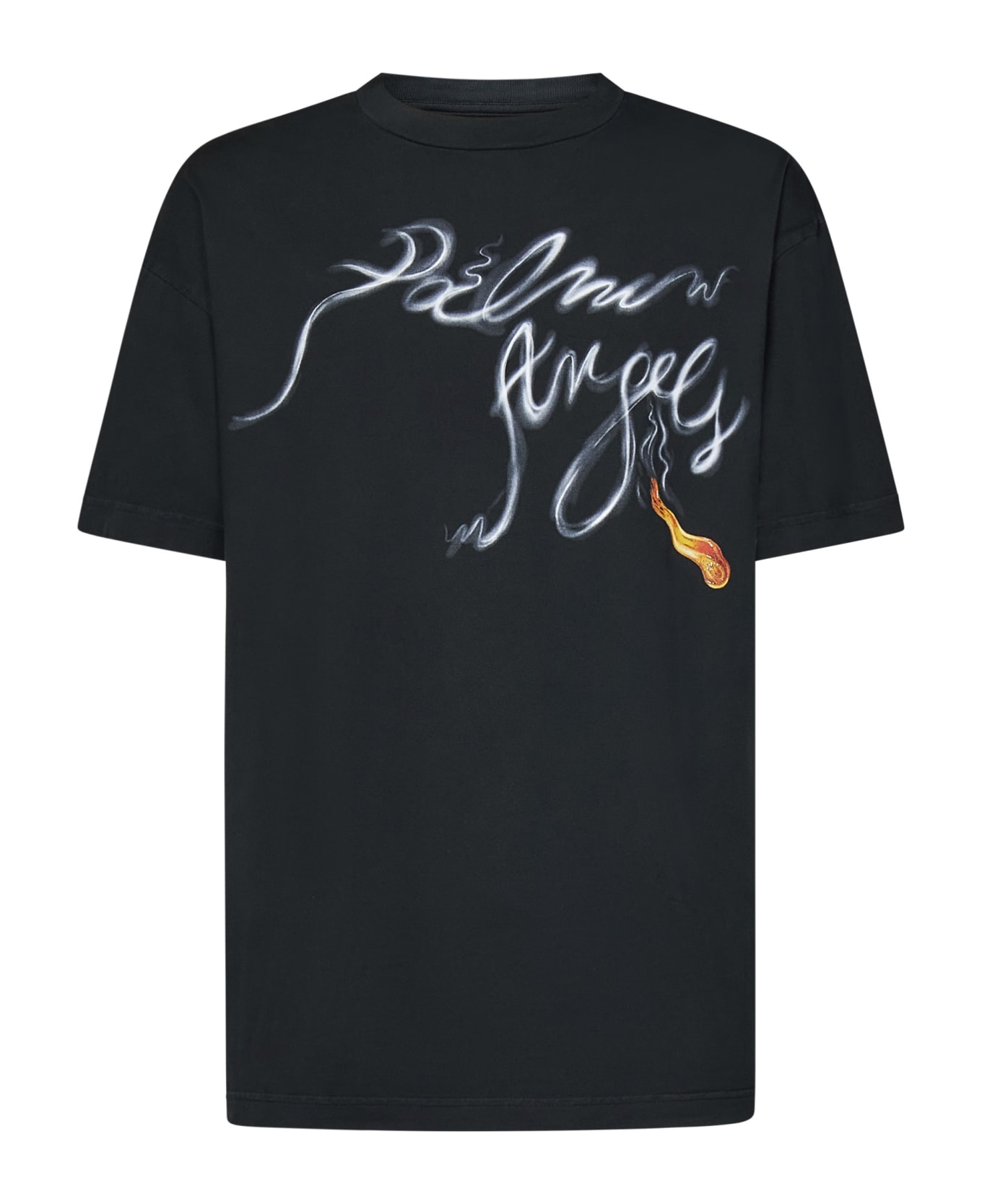 Palm Angels Foggy Pa T-shirt - Black