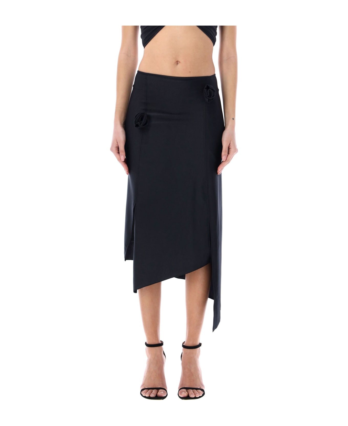 Coperni Flower Skirt - BLACK