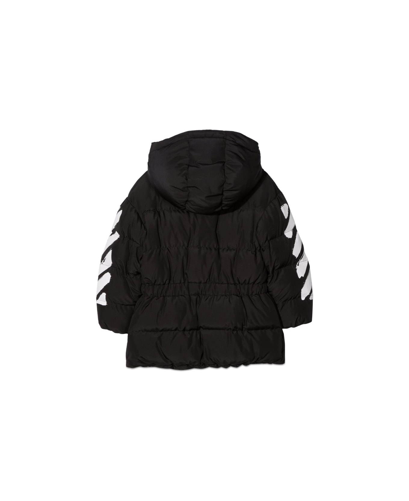 Off-White Piumino Con Zip Diag - BLACK
