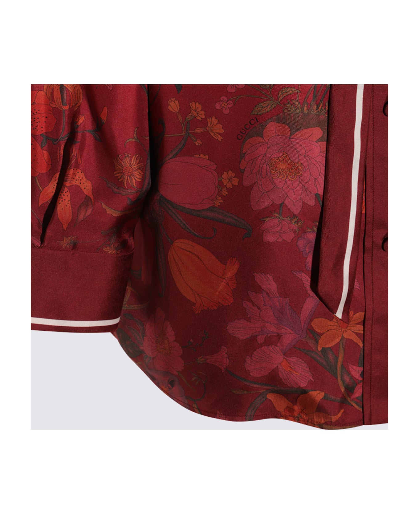 Gucci Red Silk Shirt - PINK/ROSSO ANCORA