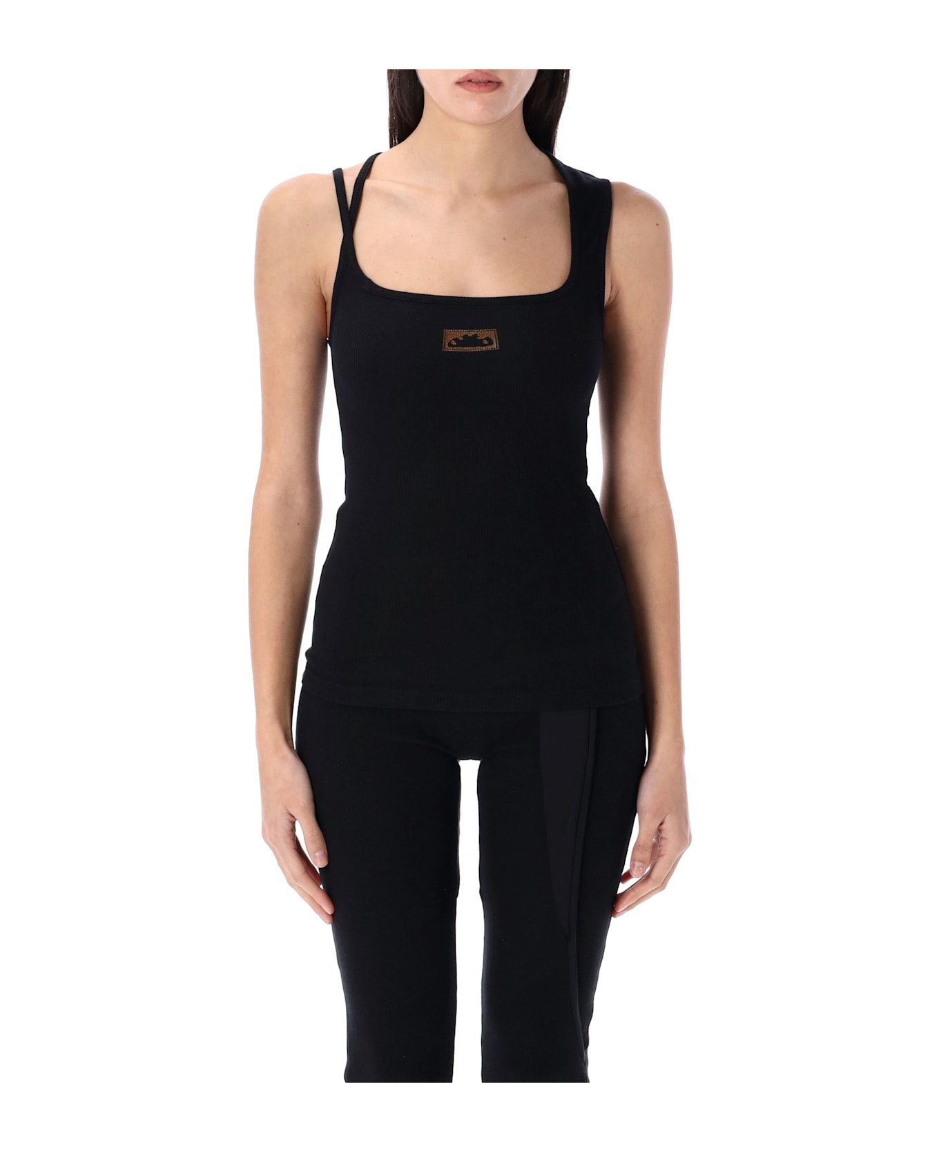 Ottolinger Dirndl Rib Tank Top - BLACK