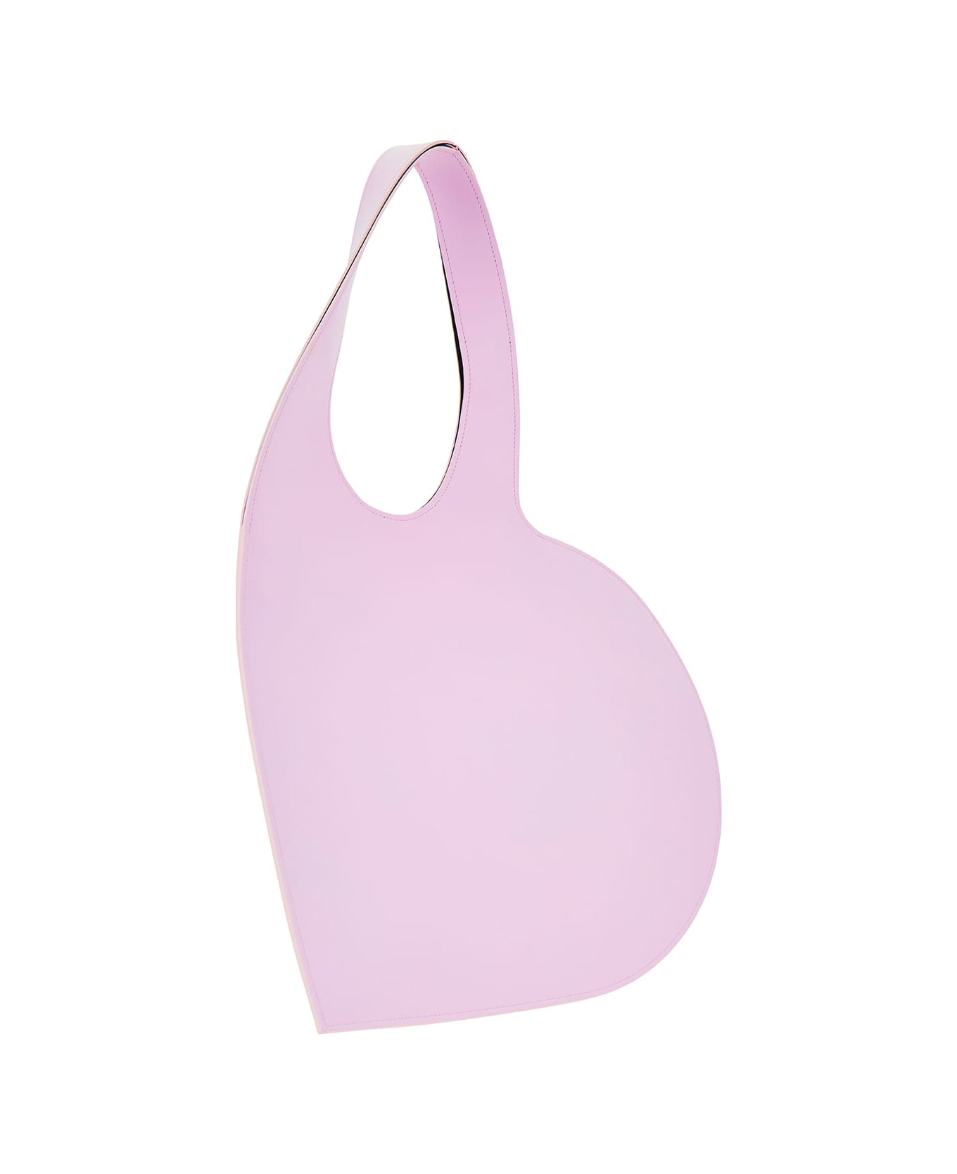 Coperni 'heart' Pink Tote Bag With Logo Print In Leather Woman - Pink