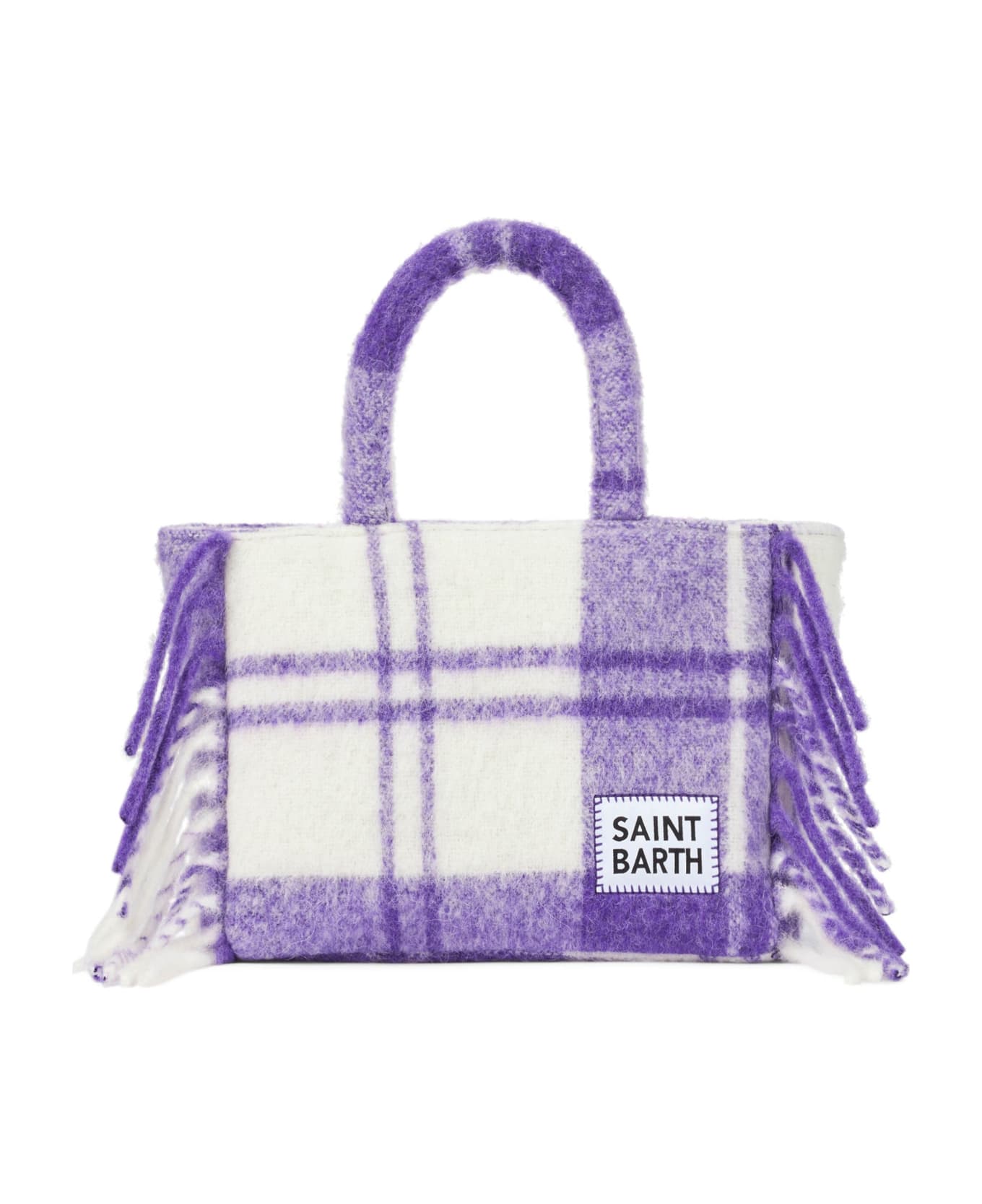 MC2 Saint Barth Colette Blanket Handbag With Tartan Print - PINK トートバッグ