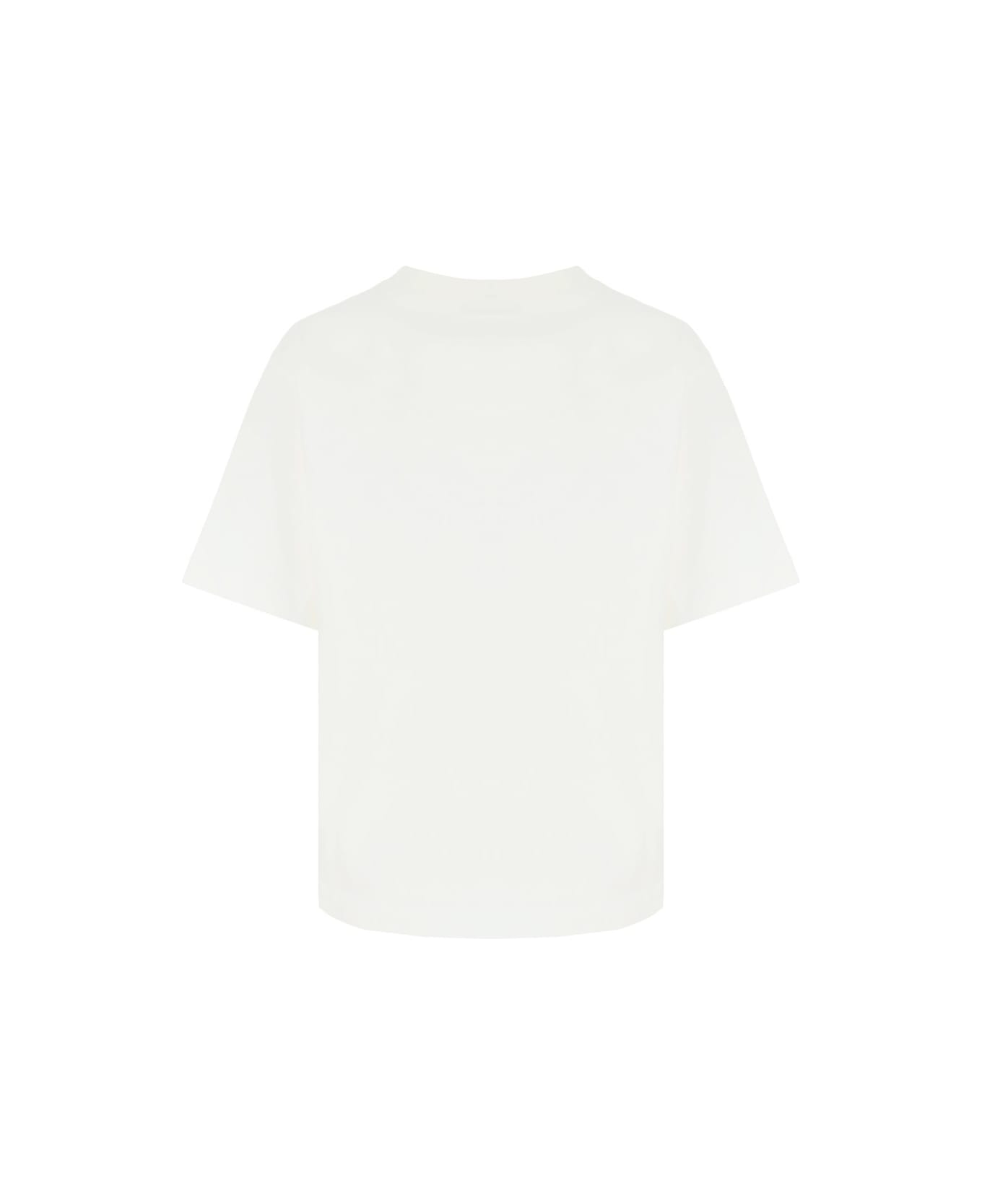 Acne Studios Round Neck Chest Logo T-shirt - Optic White