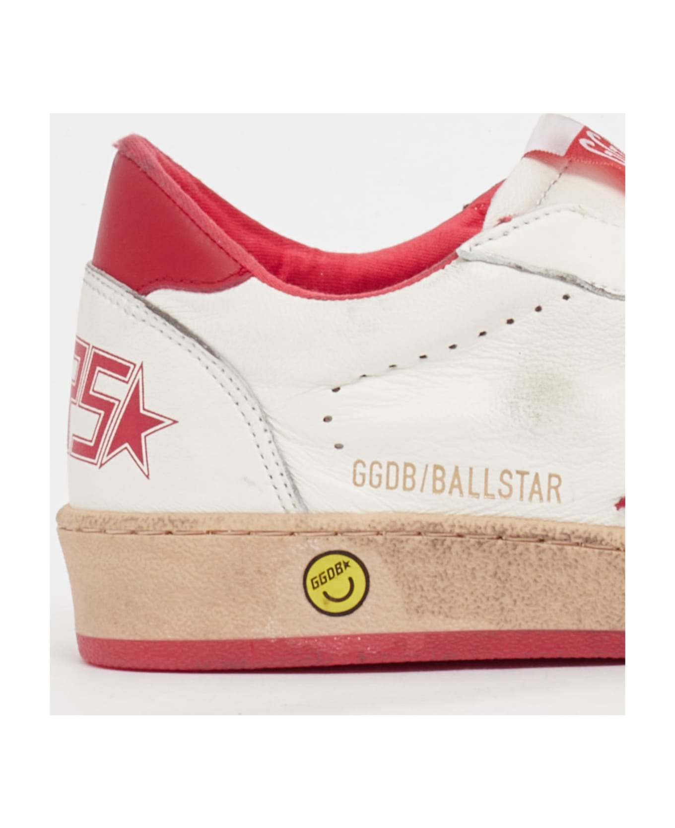 Golden Goose Ballstar Velcro Sneaker - B.CO-ROSSO