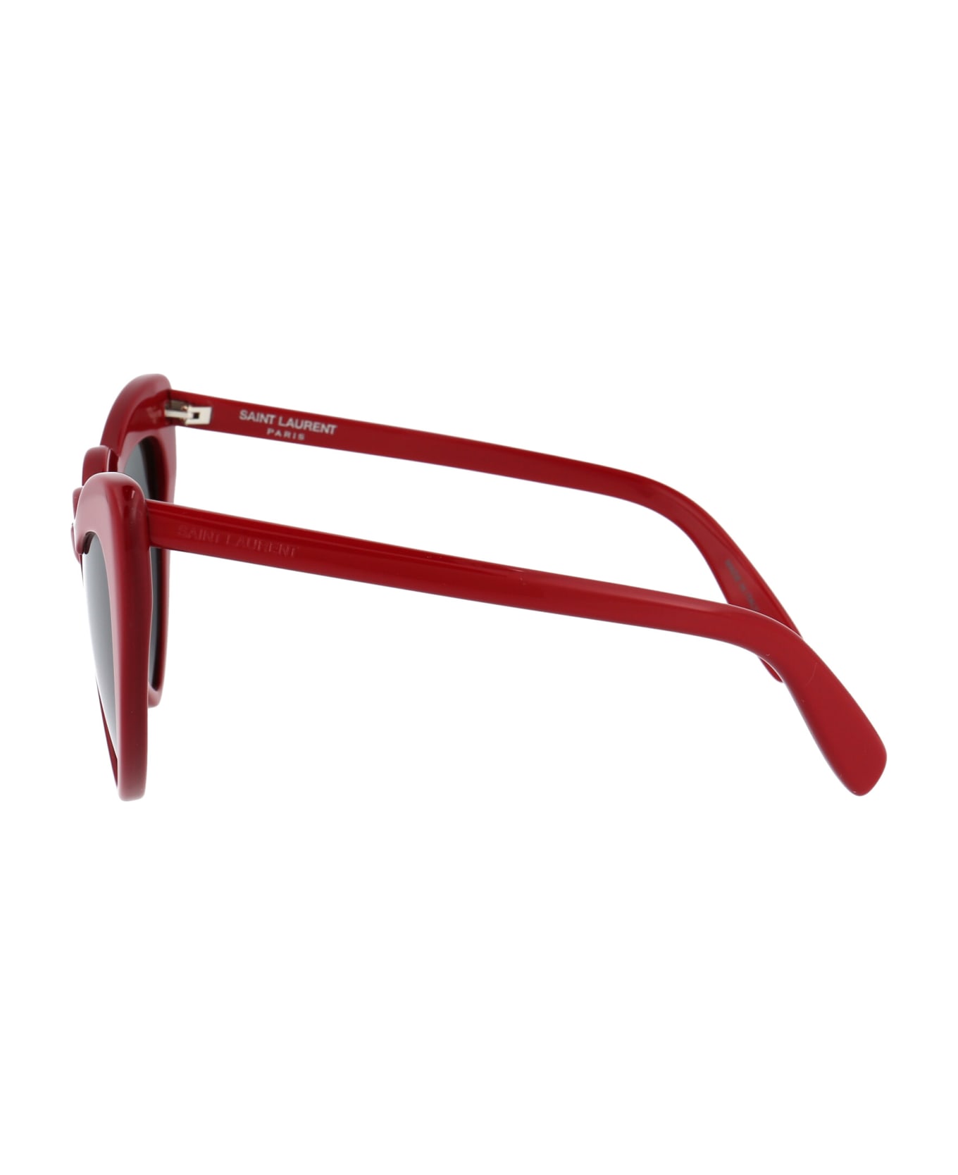 Saint Laurent Eyewear Sl 181 Loulou Sunglasses - 002 RED RED GREY
