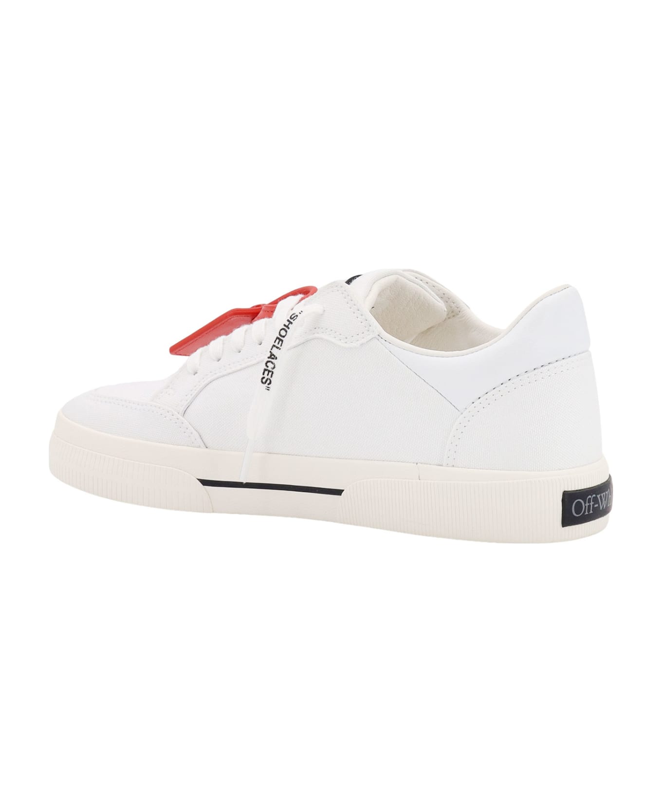 Off-White New Low Vulcanized Sneakers - WHITE - BLACK スニーカー