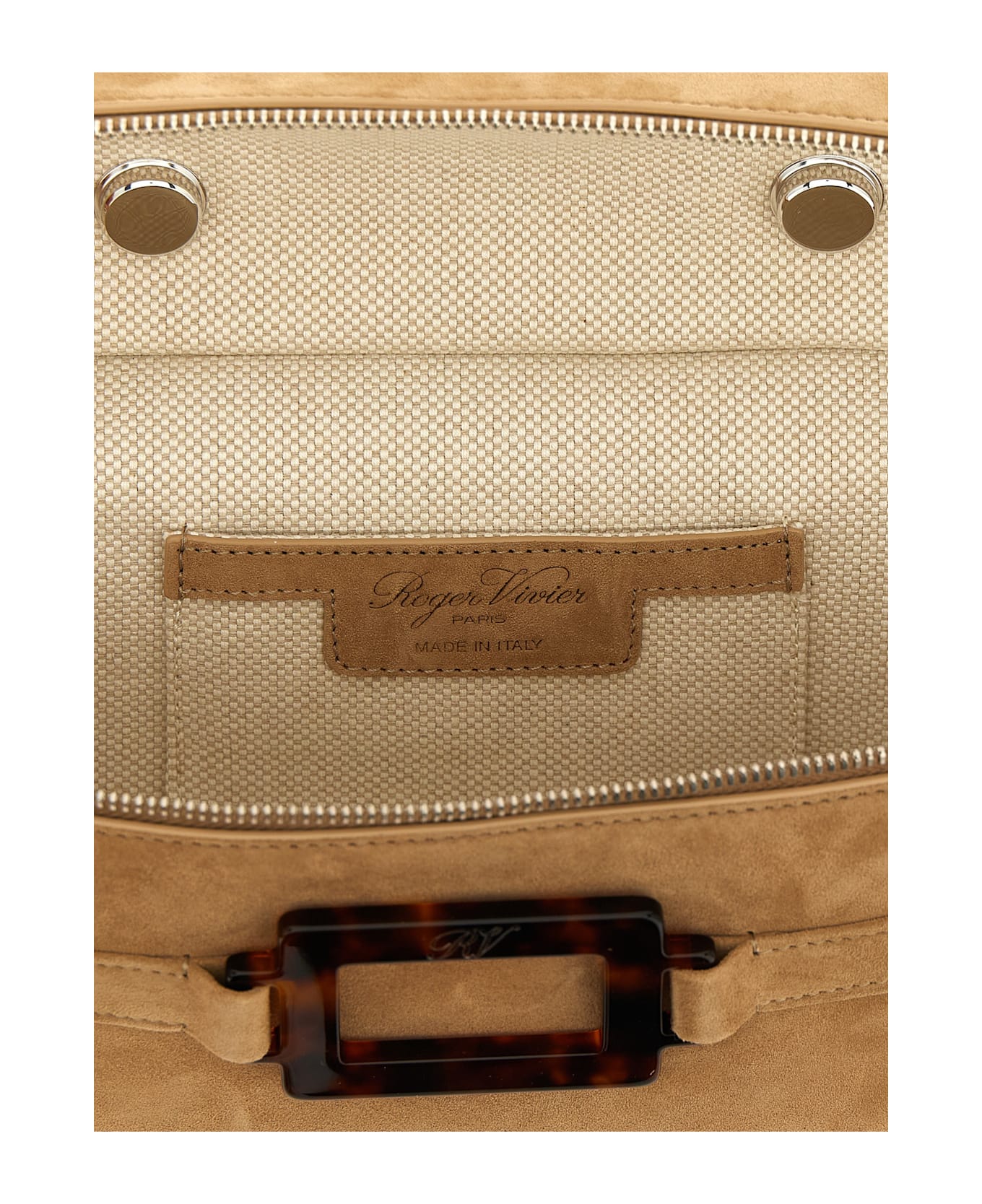 Roger Vivier 
belle Vivier Vanity
 Mini Handbag - Beige