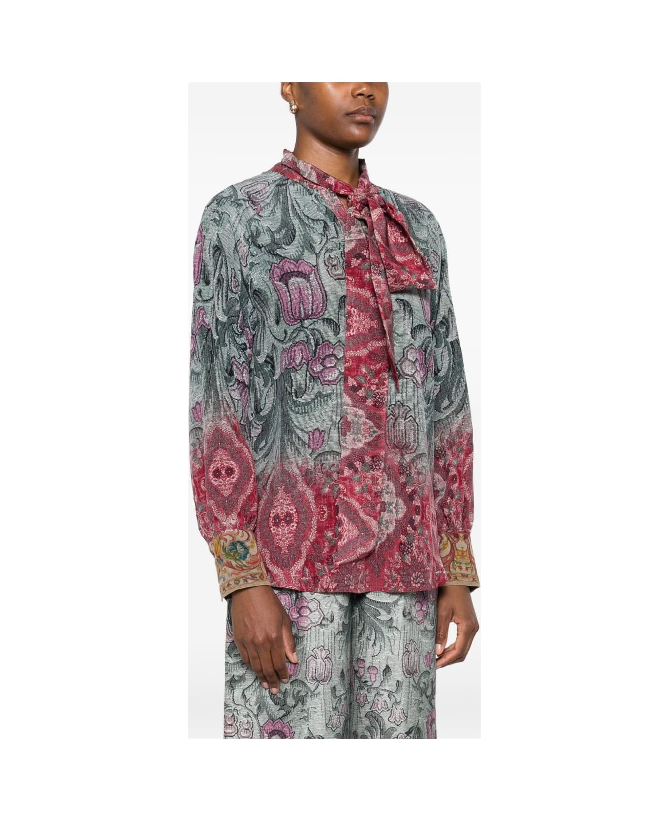 Pierre-Louis Mascia Printed Silk Shirt - MultiColour