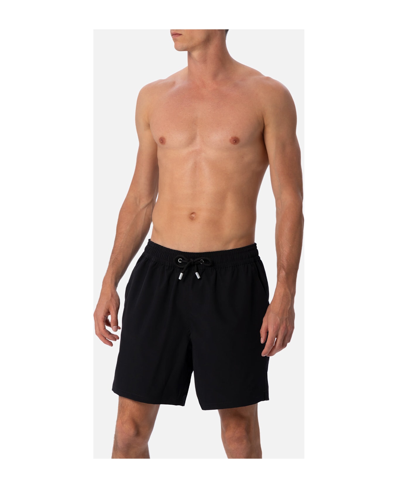MC2 Saint Barth Black Classic Stretch Comfort Swim Shorts - BLACK