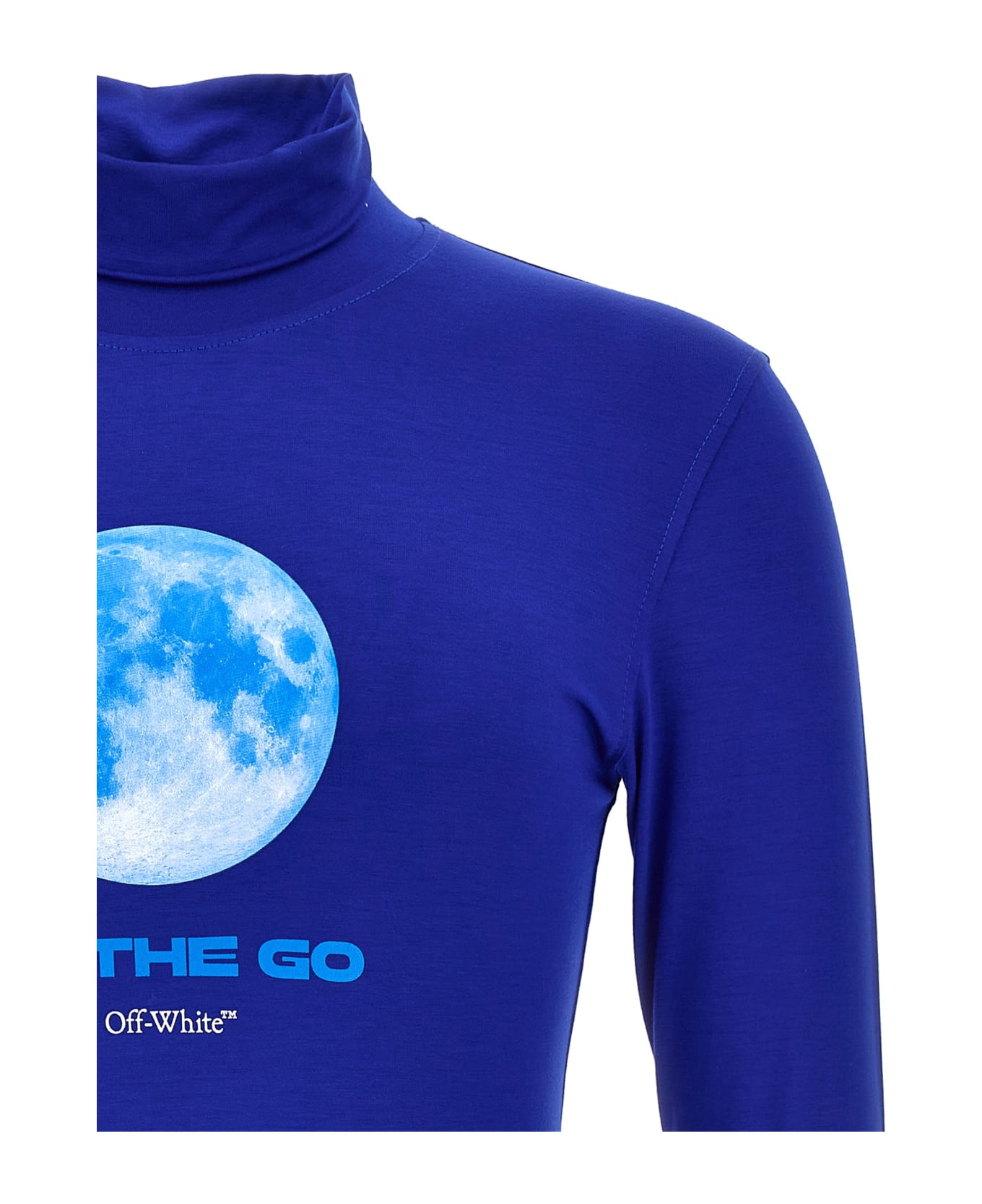 Off-White 'on The Go Moon' Turtleneck Sweater - Blue ニットウェア