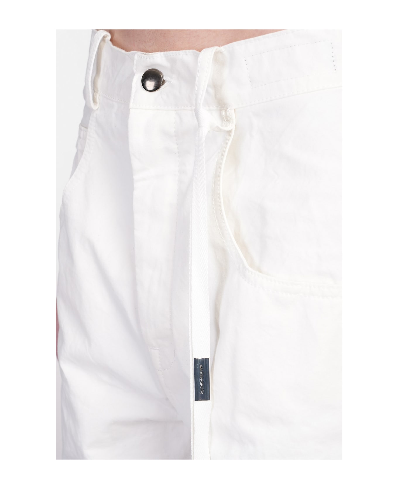 Ann Demeulemeester Claire Jeans In White Denim - white