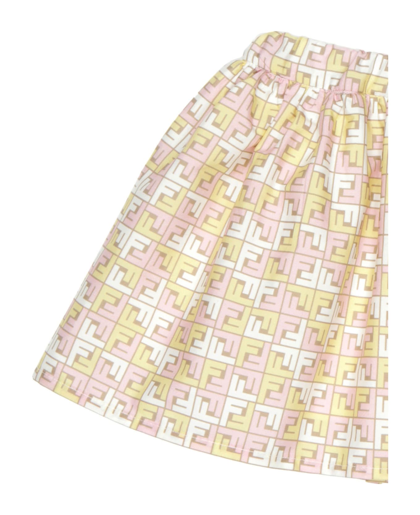 Fendi Mini Skirt With Monogram Motif - MultiColour