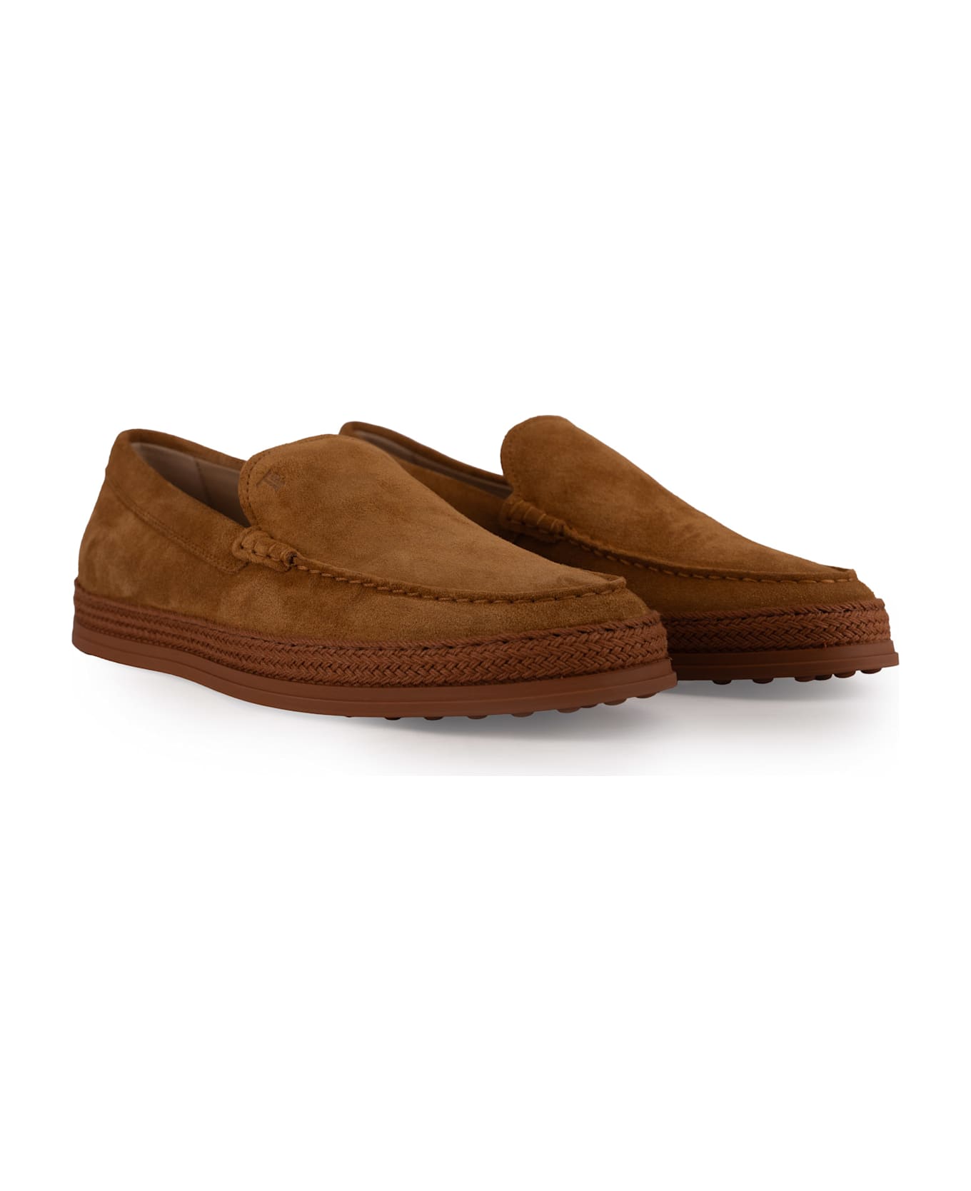 Tod
s Leather Slip-on Moccasin - Tabacco