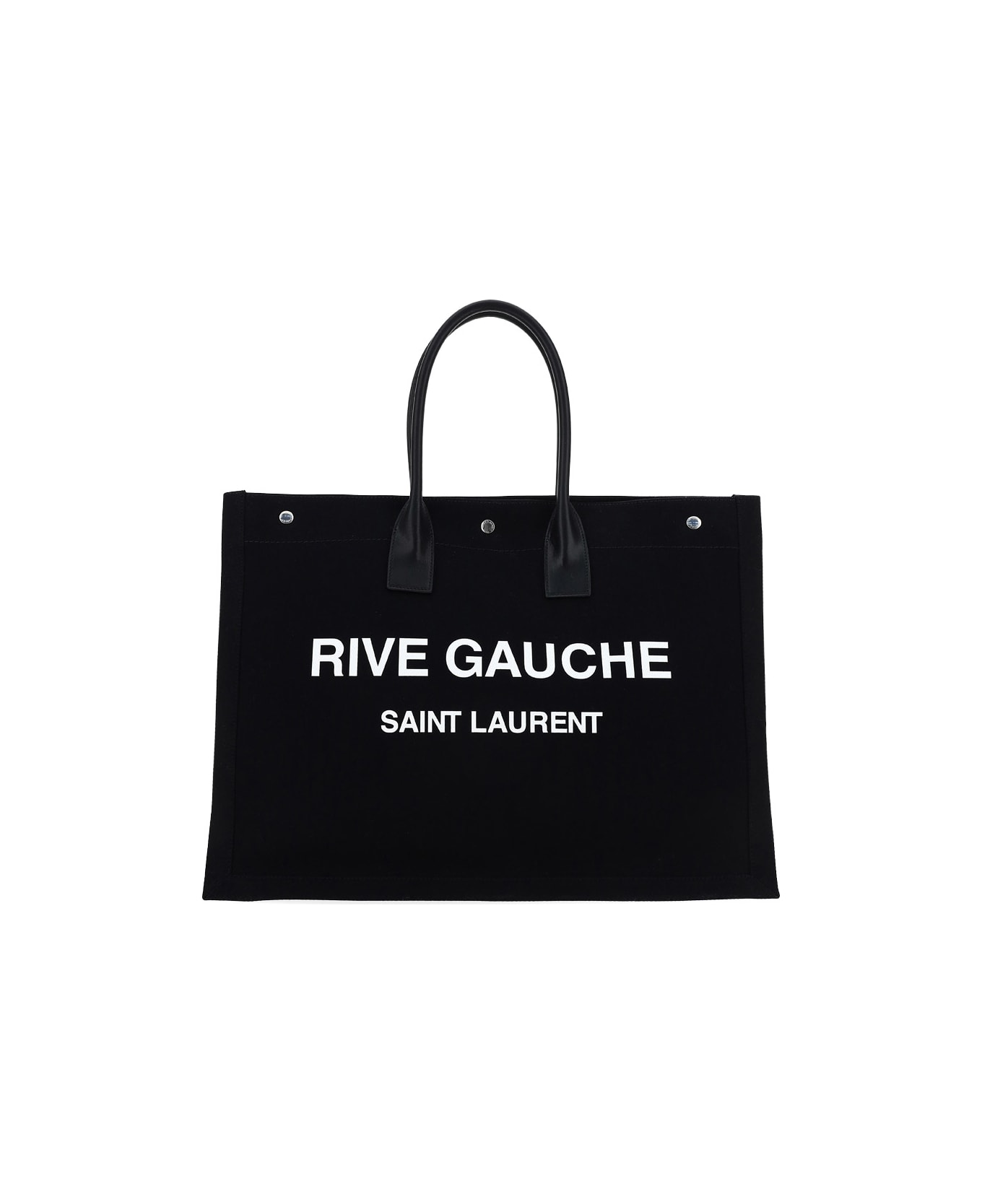Saint Laurent Rive Gauche Tote Bag - Nero/bianco/nero/n