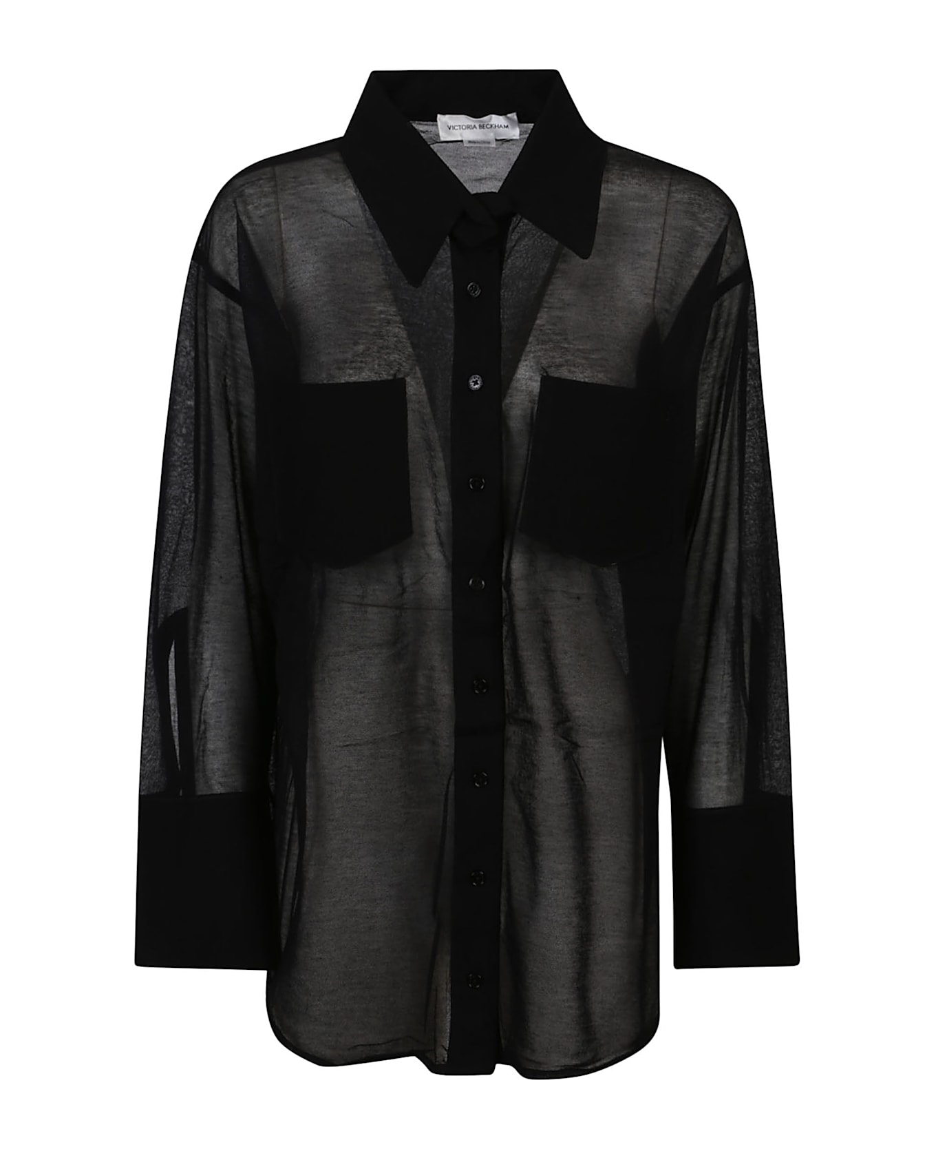 Victoria Beckham Pocket Detail Shirt - Black シャツ