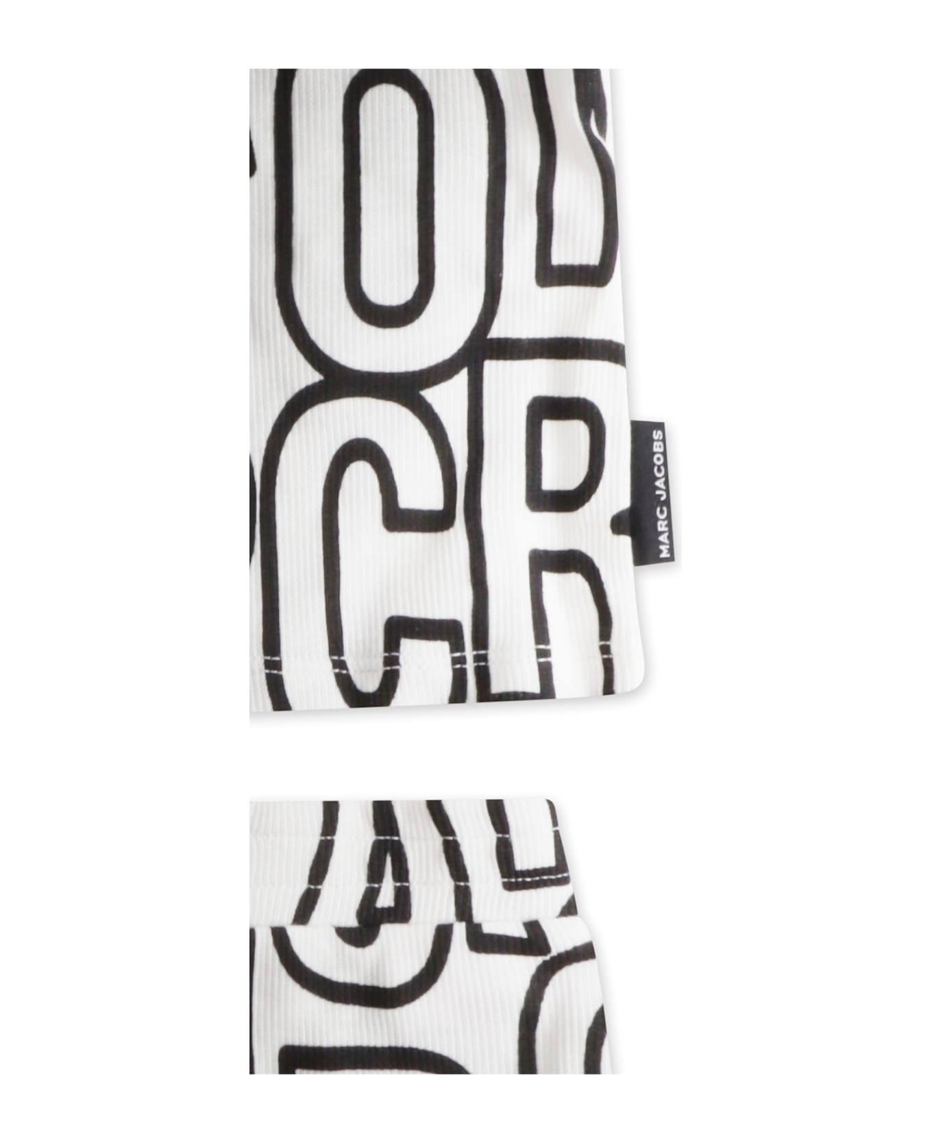 Marc Jacobs Ivory Suit For Babykids With Logo - Ivory