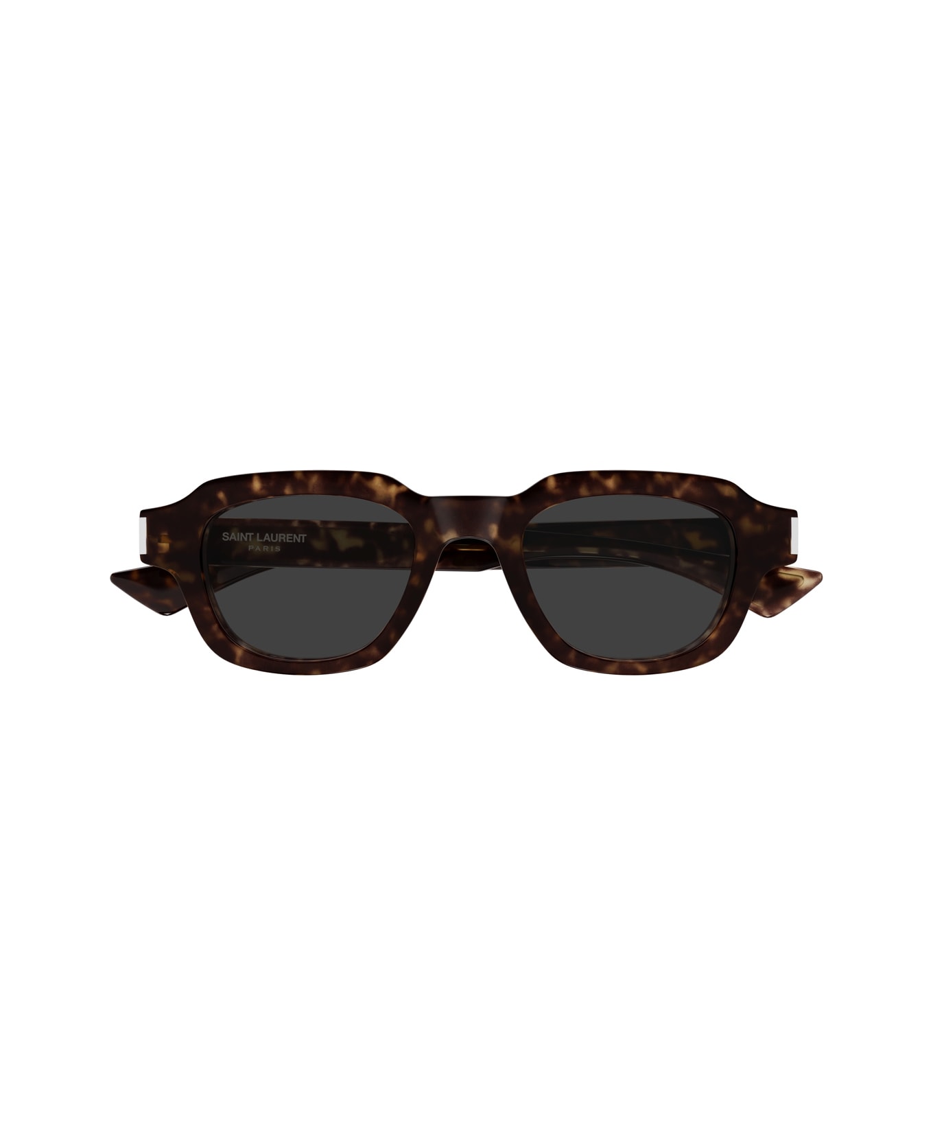 Saint Laurent Eyewear Saint Laurent Sl 791 Linea Corner Angle 002 Havana Crystal Grey Sunglasses - Marrone