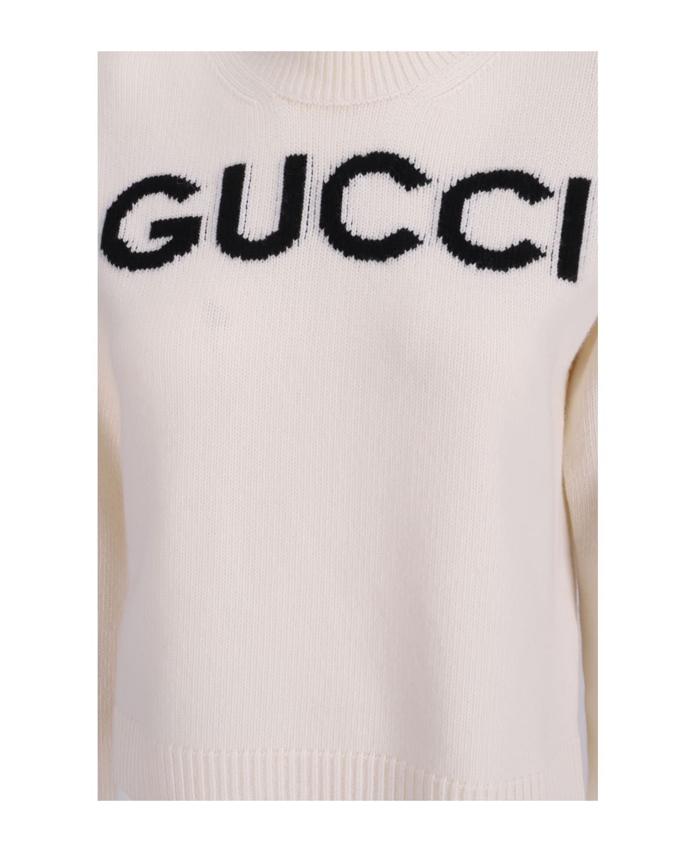 Gucci Ivory Wool Sweater - IVORYBLACK