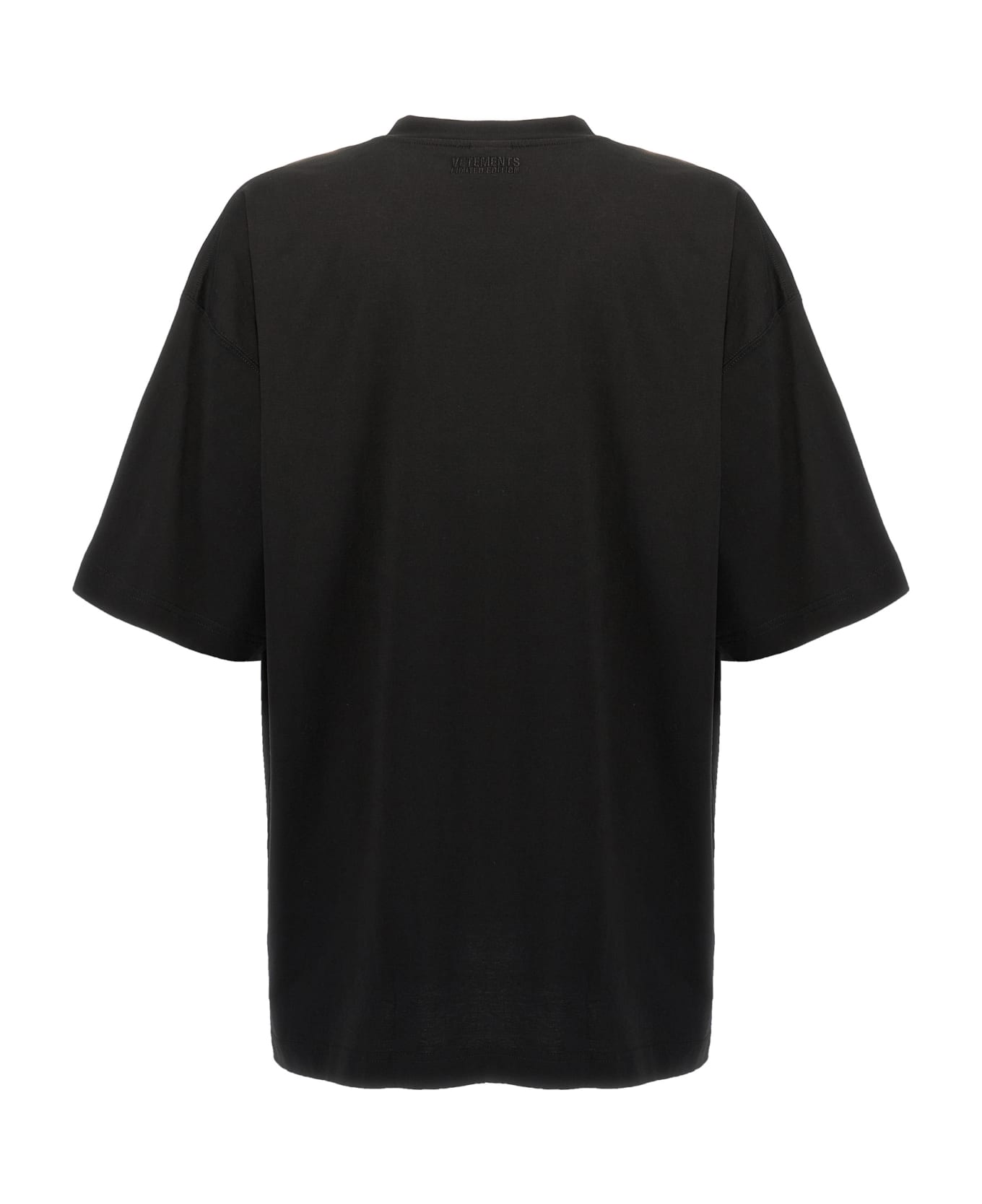 VETEMENTS 'sticker Logo' T-shirt - Black   Tシャツ