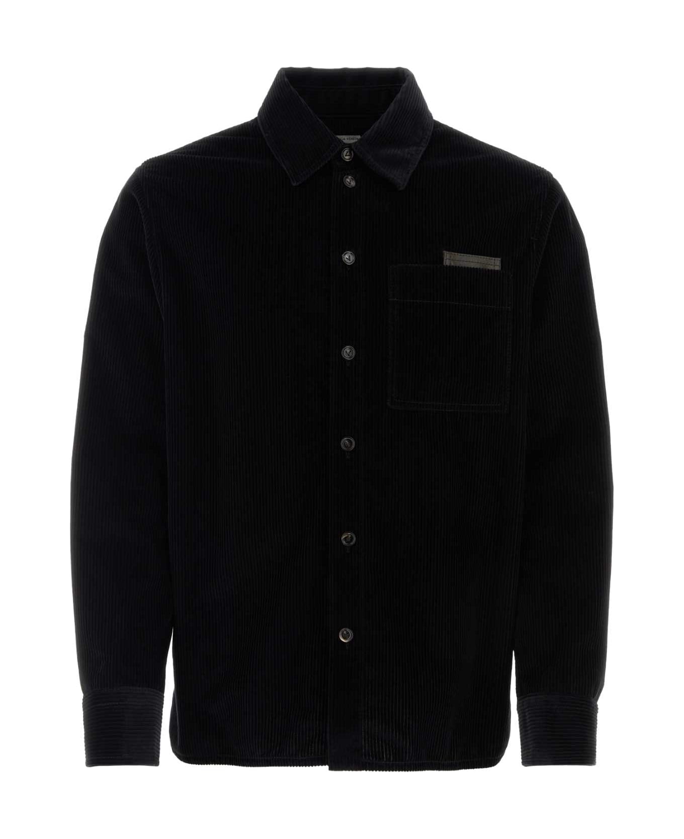 Bottega Veneta Midnight Blue Corduroy Shirt - MIDNIGHTBLUE