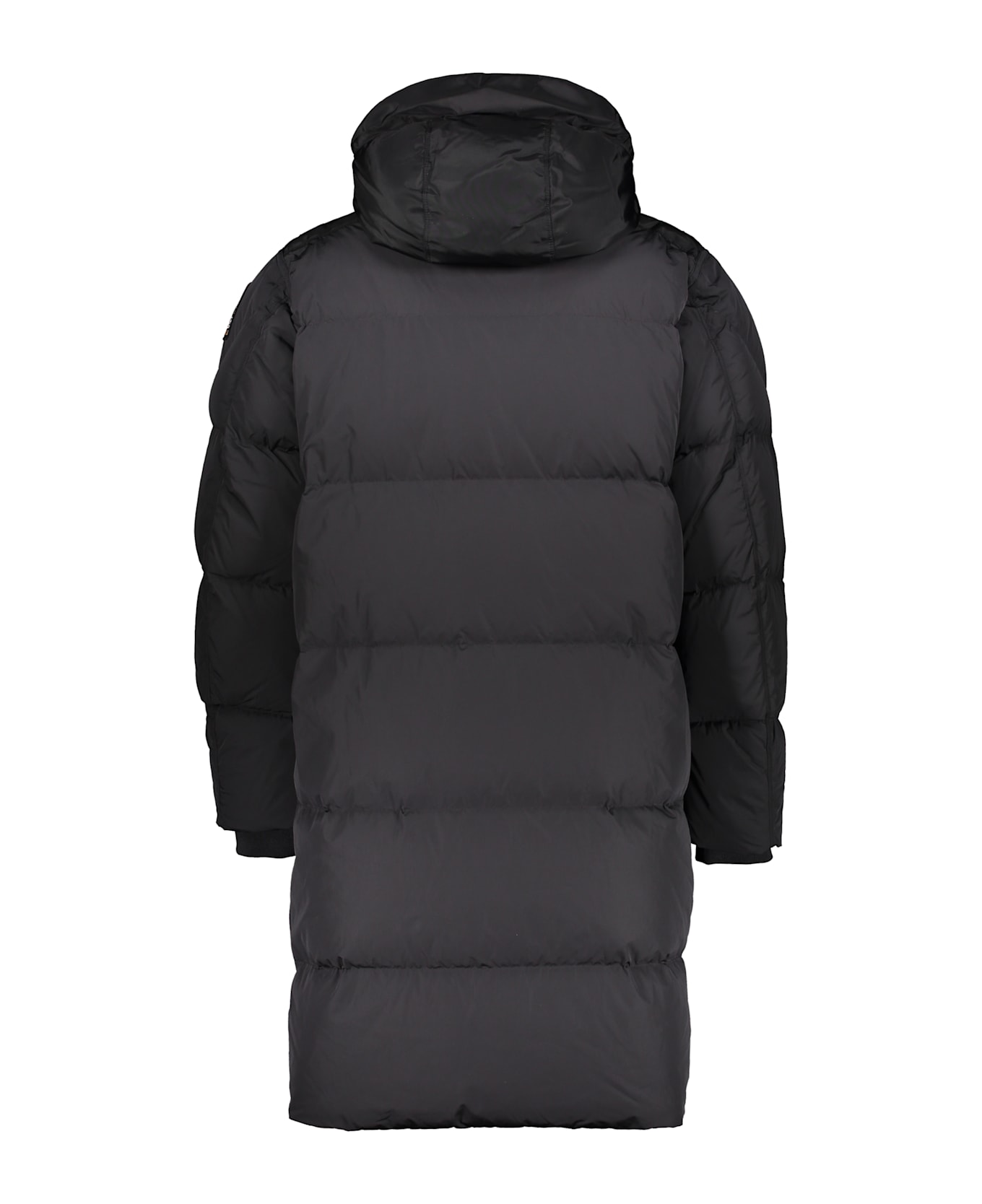 Parajumpers Black Parka With Hood And Pockets - black