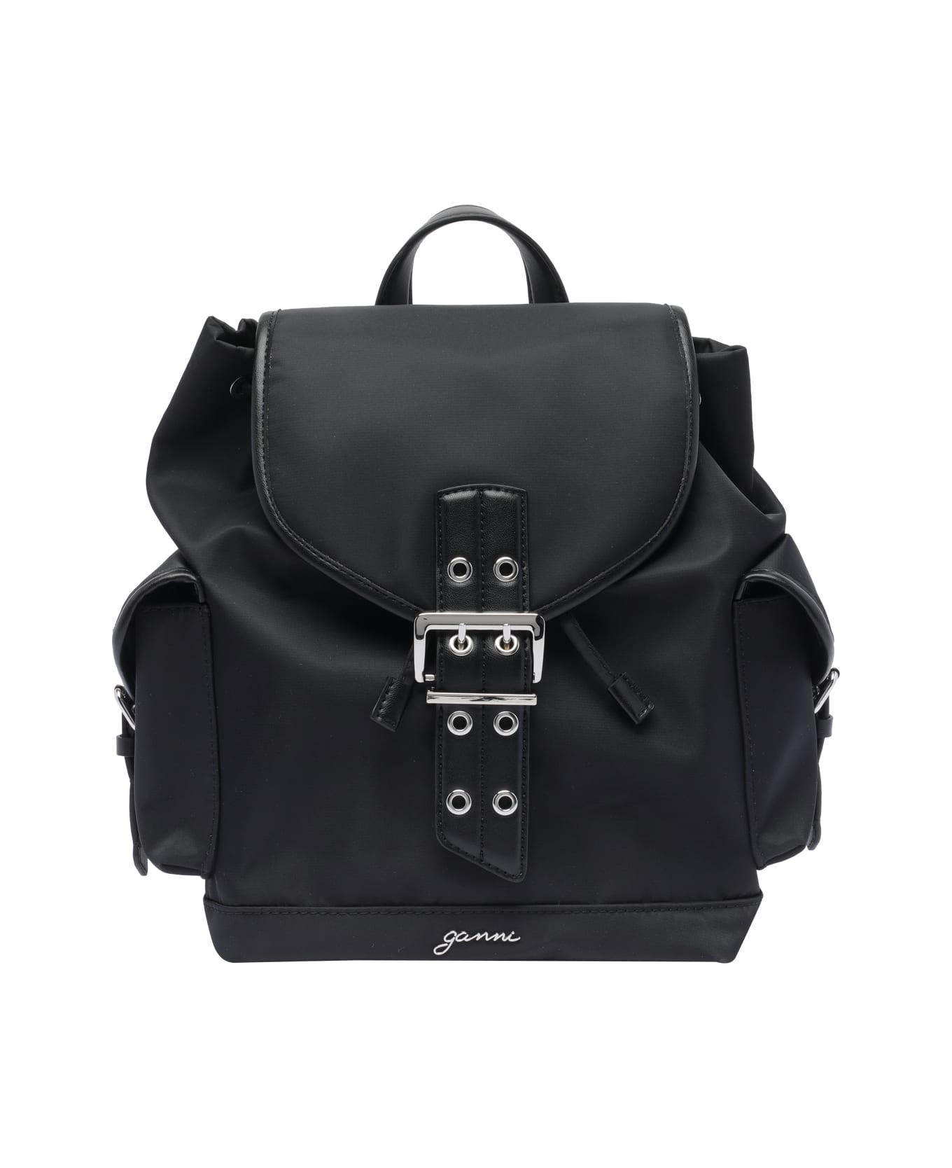 Ganni Small Bucky Backpack - Black