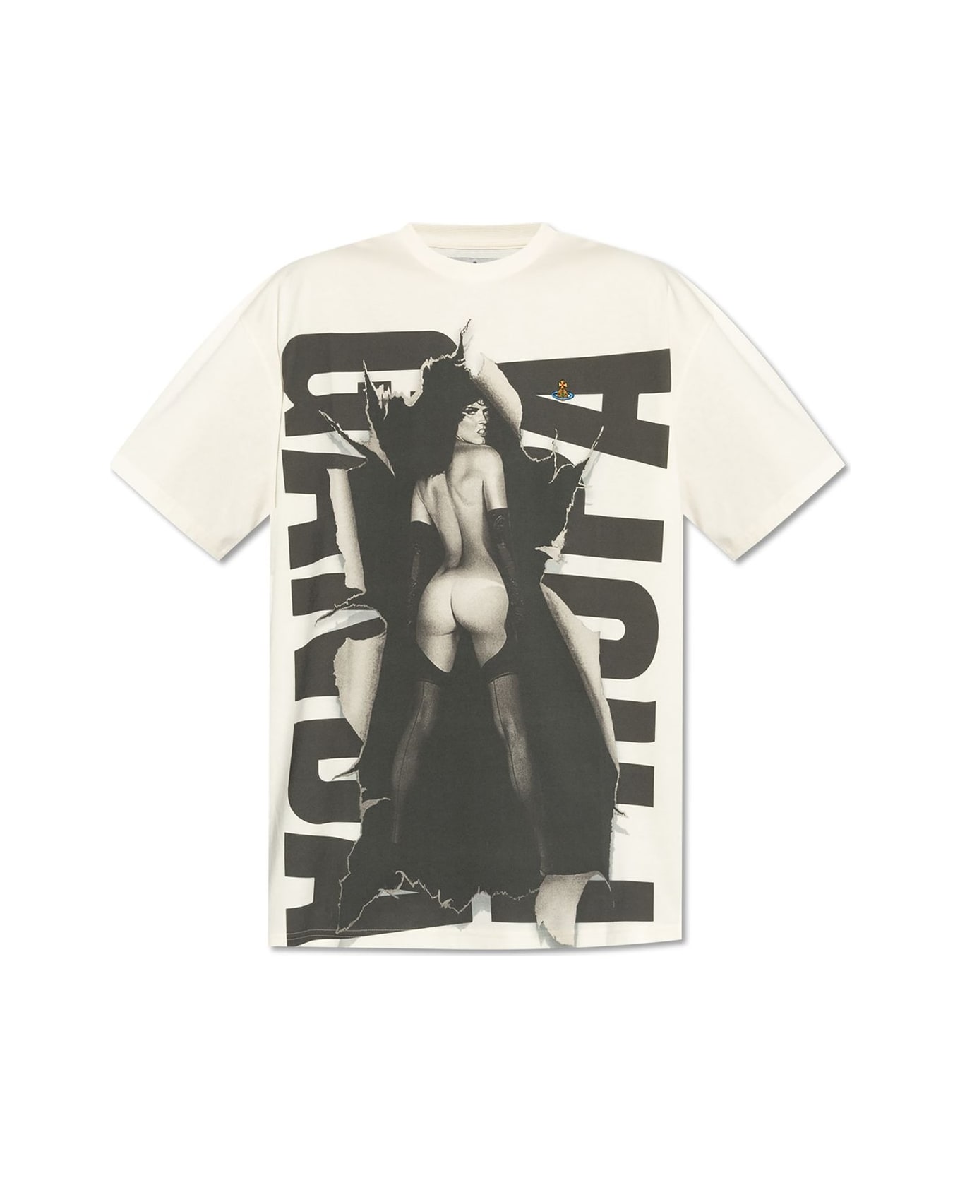 Vivienne Westwood Graphic Printed Crewneck T-shirt - WHITE