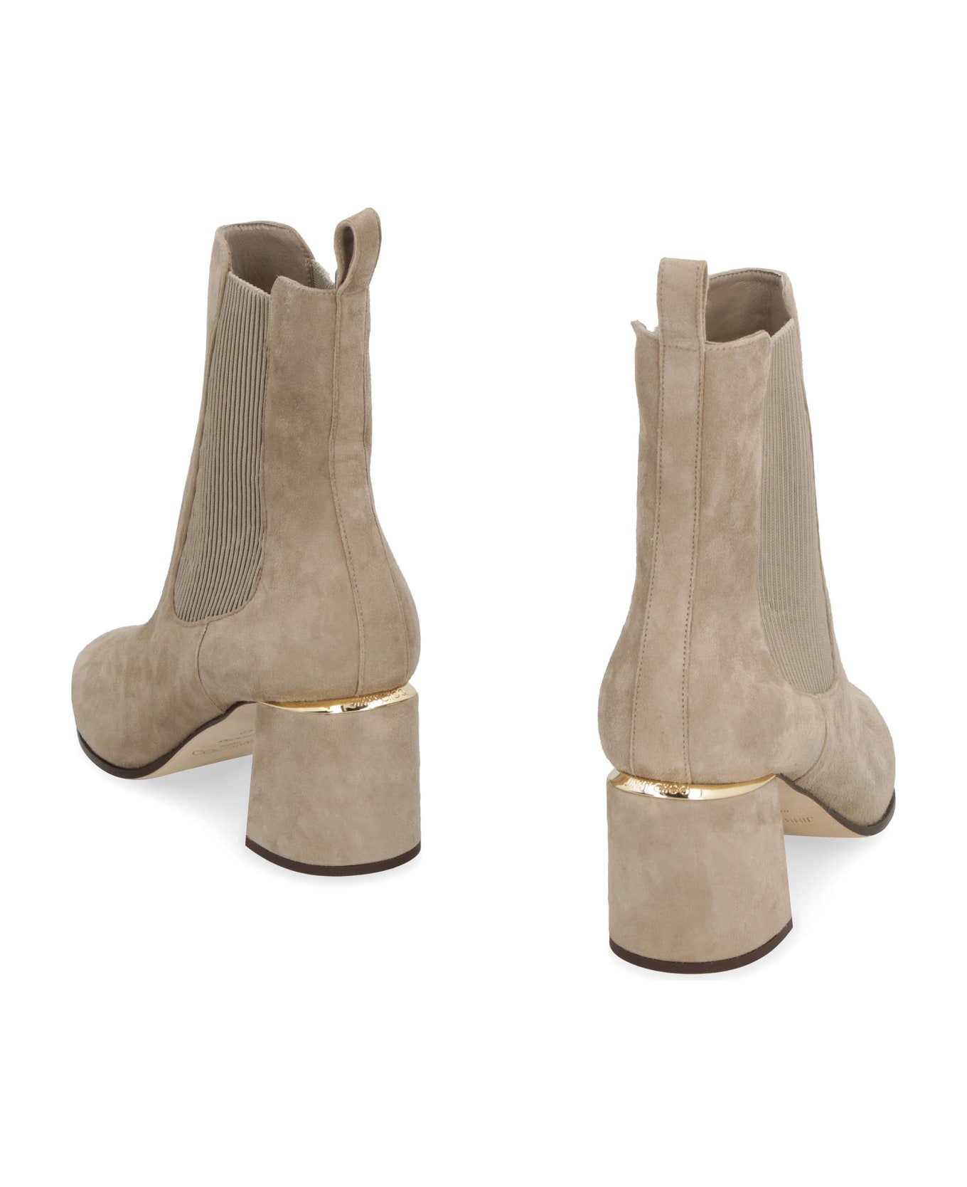 Jimmy Choo The Sally 65 Suede Chelsea Boots - taupe