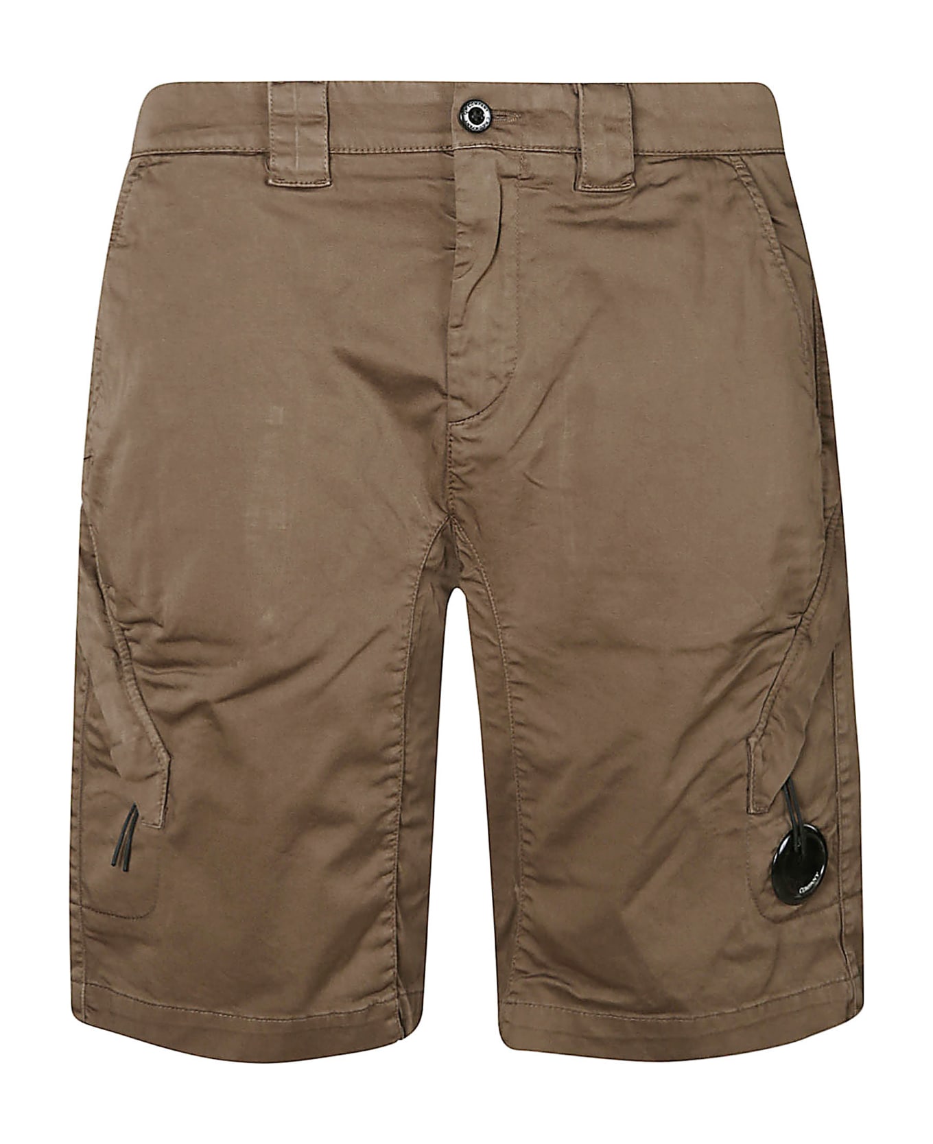 C.P. Company Satin Stretch Cargo Shorts - Ivy Green ショートパンツ