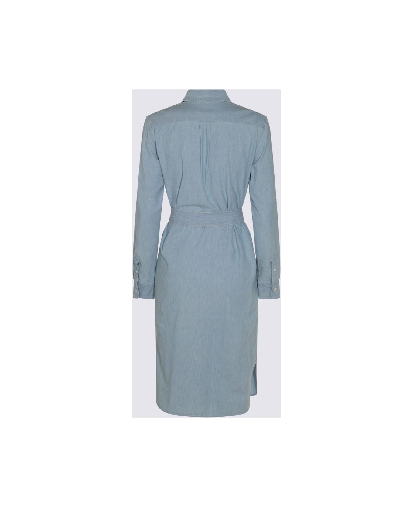 Ralph Lauren Light Blue Cotton Dress - chambray