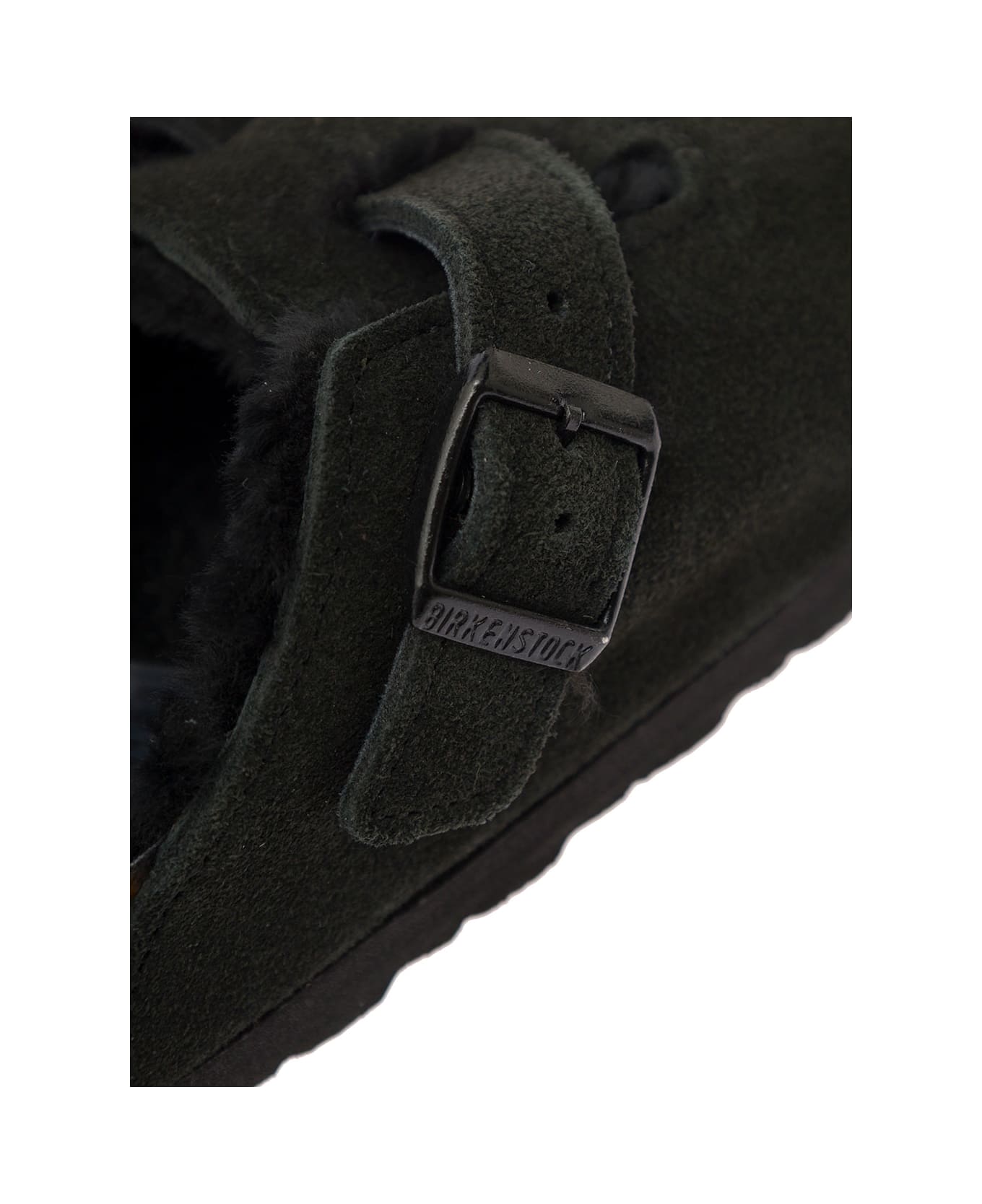 Birkenstock 
boston
 Black Shearling Sabot Man Birkenstock - BLACK