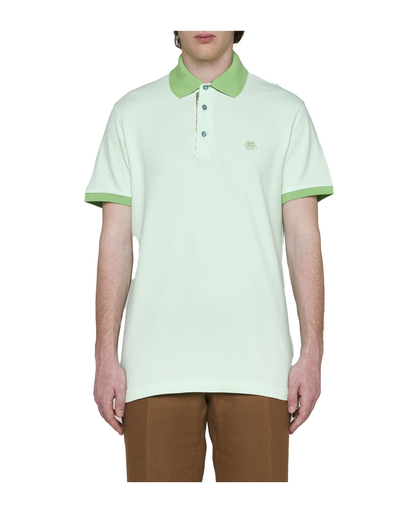 Etro Polo Shirt - Verde chiaro ポロシャツ