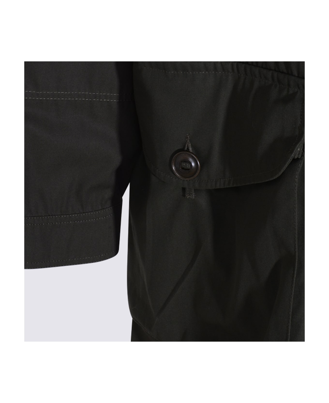 Maison Margiela Dark Green Cotton Coat - Green