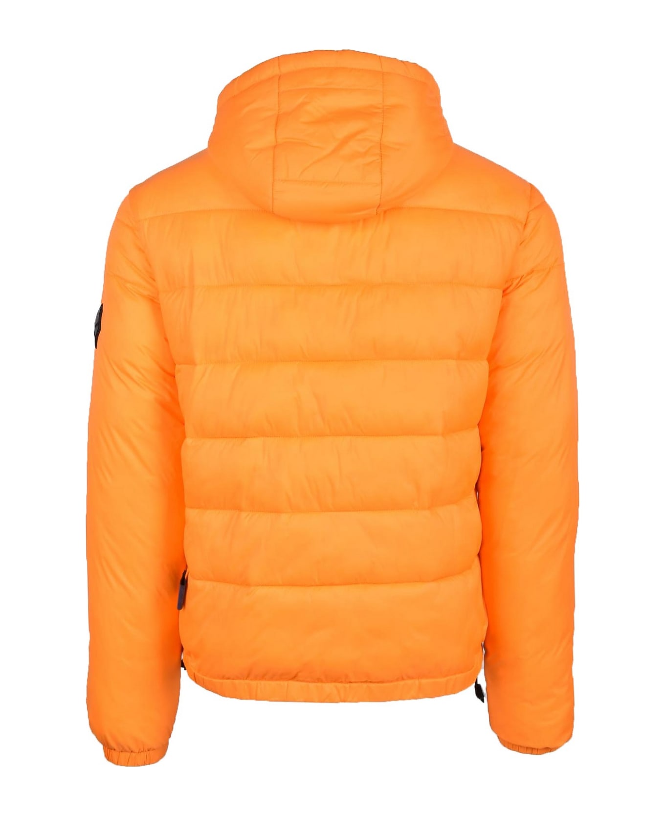 Kejo Men's Orange Padded Jacket - Orange