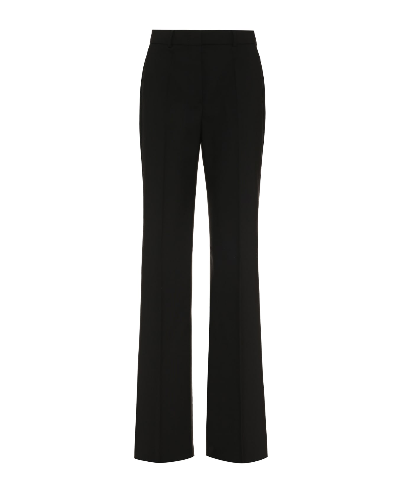 SportMax Oxalis Virgin Wool Tailored Trousers - black