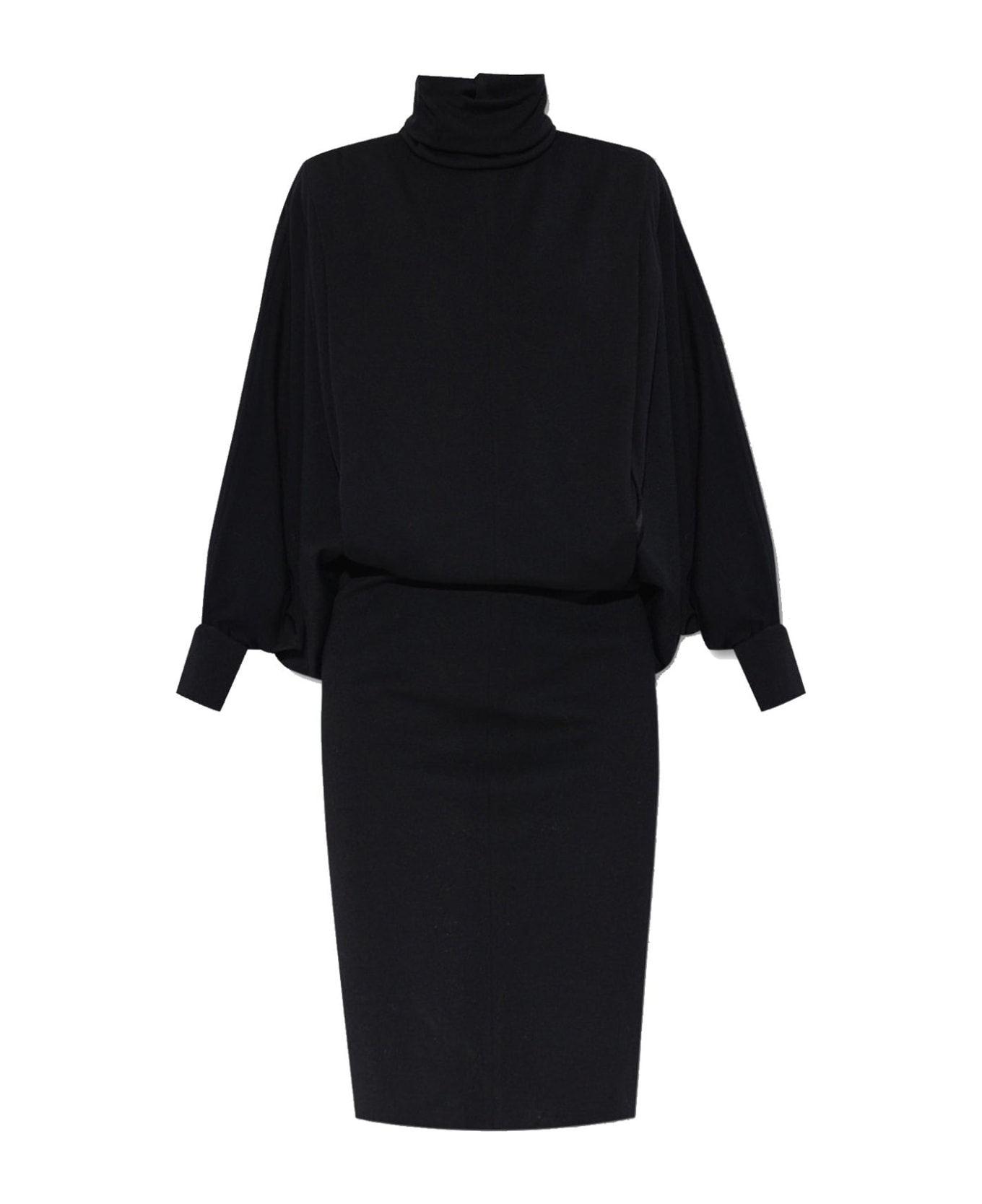 Saint Laurent Wool Dress - Black ワンピース＆ドレス