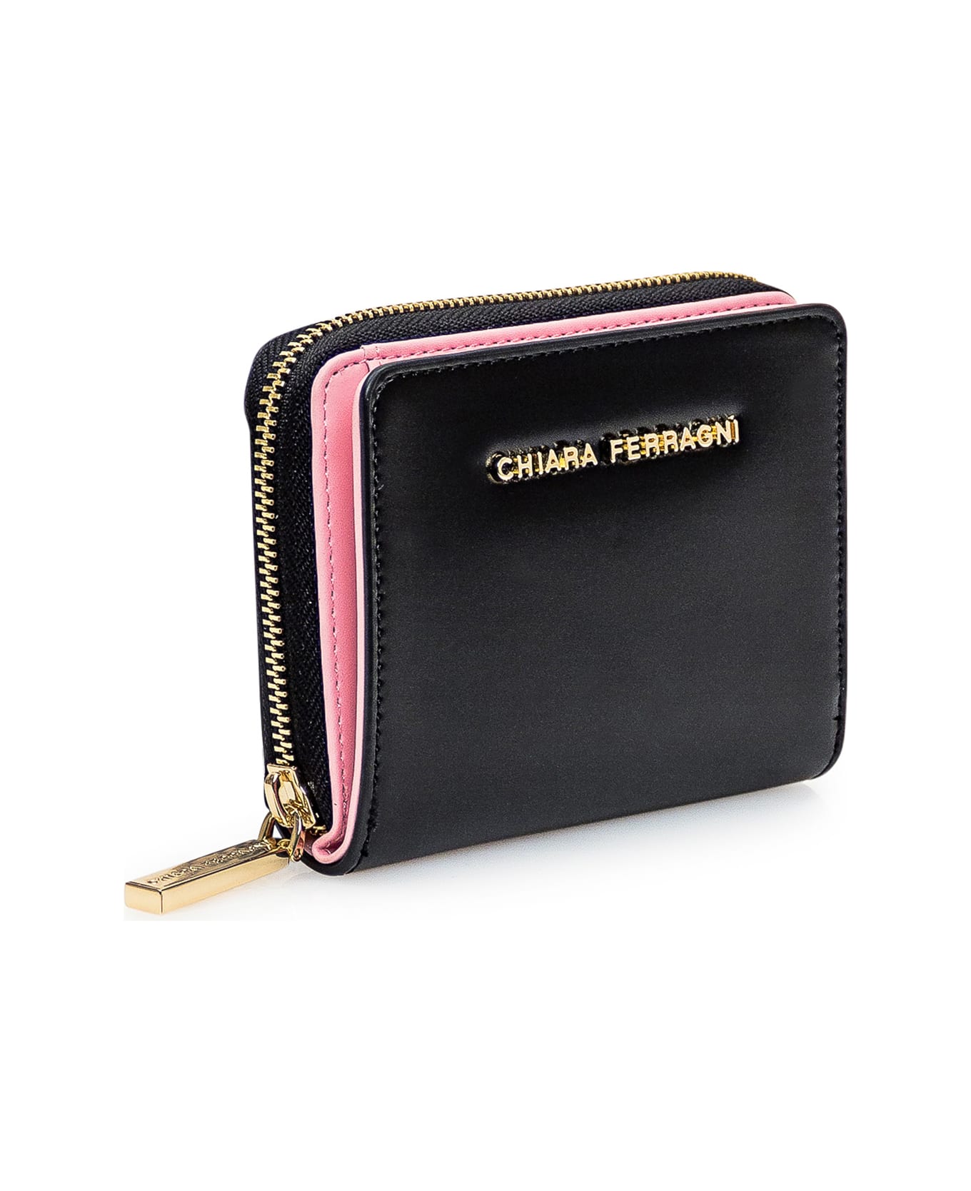 Chiara Ferragni Wallet With Logo - BLACK 財布