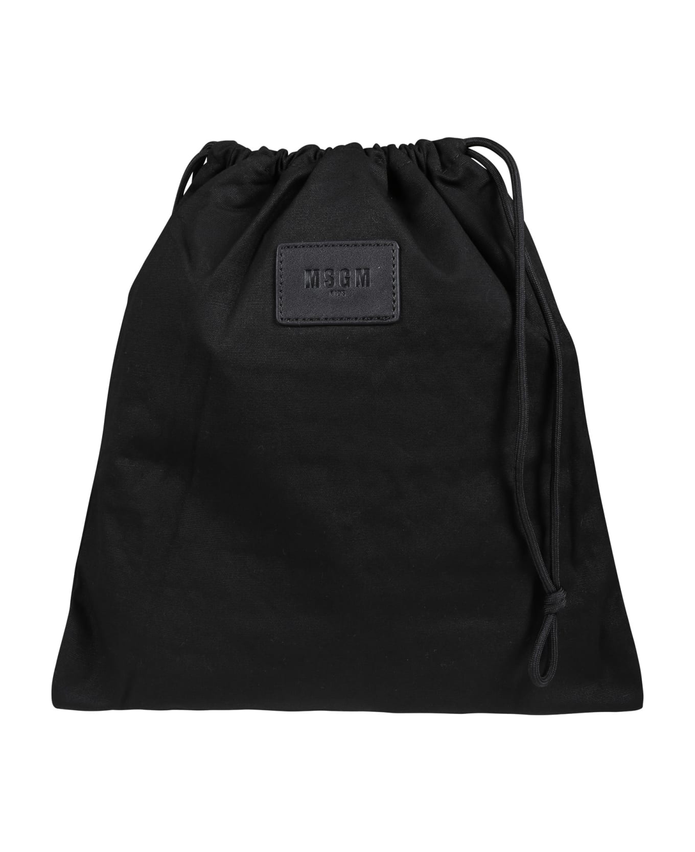 MSGM Black Bag For Girl With Logo - Black