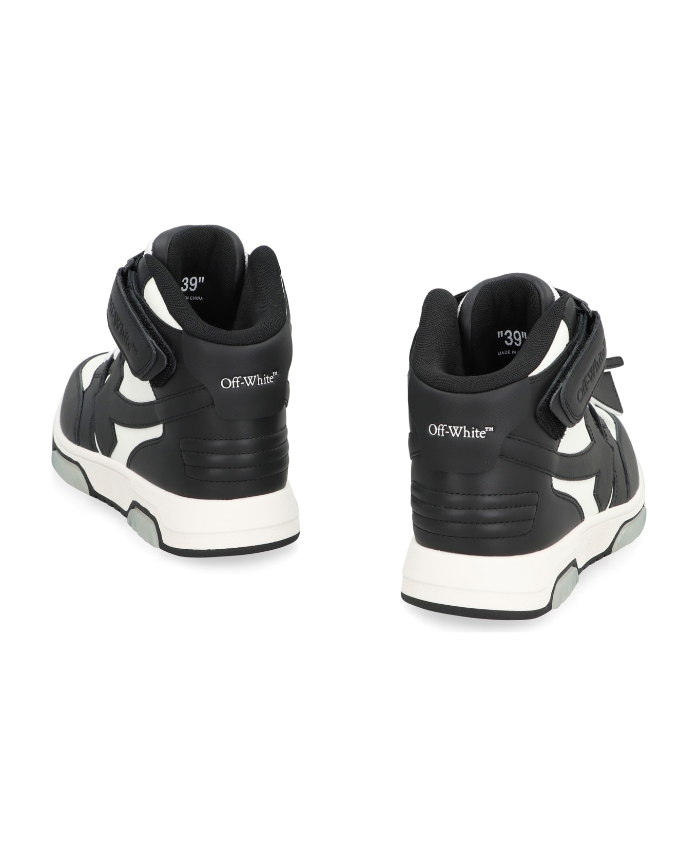 Off-White Out Of Office Leather Low-top Sneakers - black