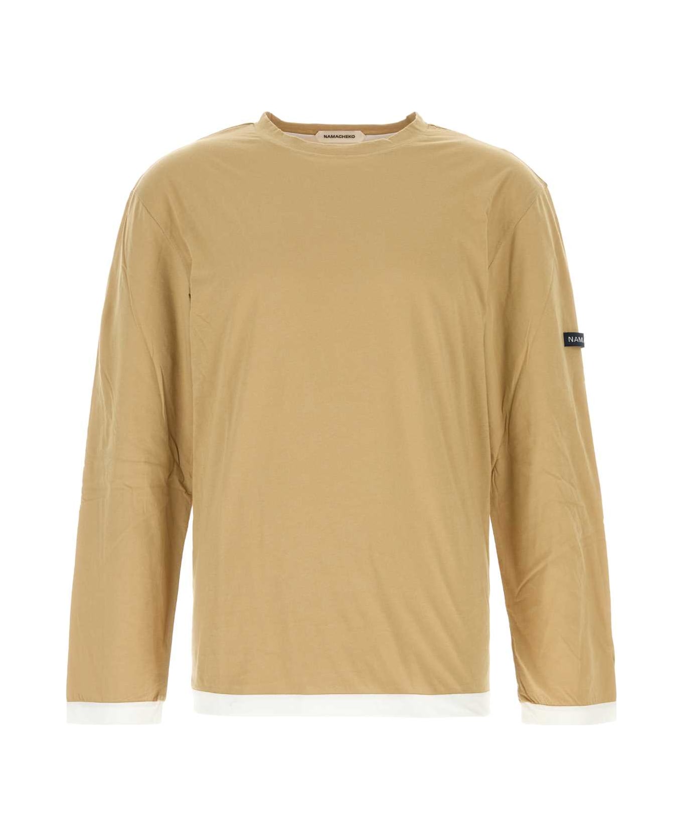 Namacheko Beige Cotton T-shirt - SANDAL