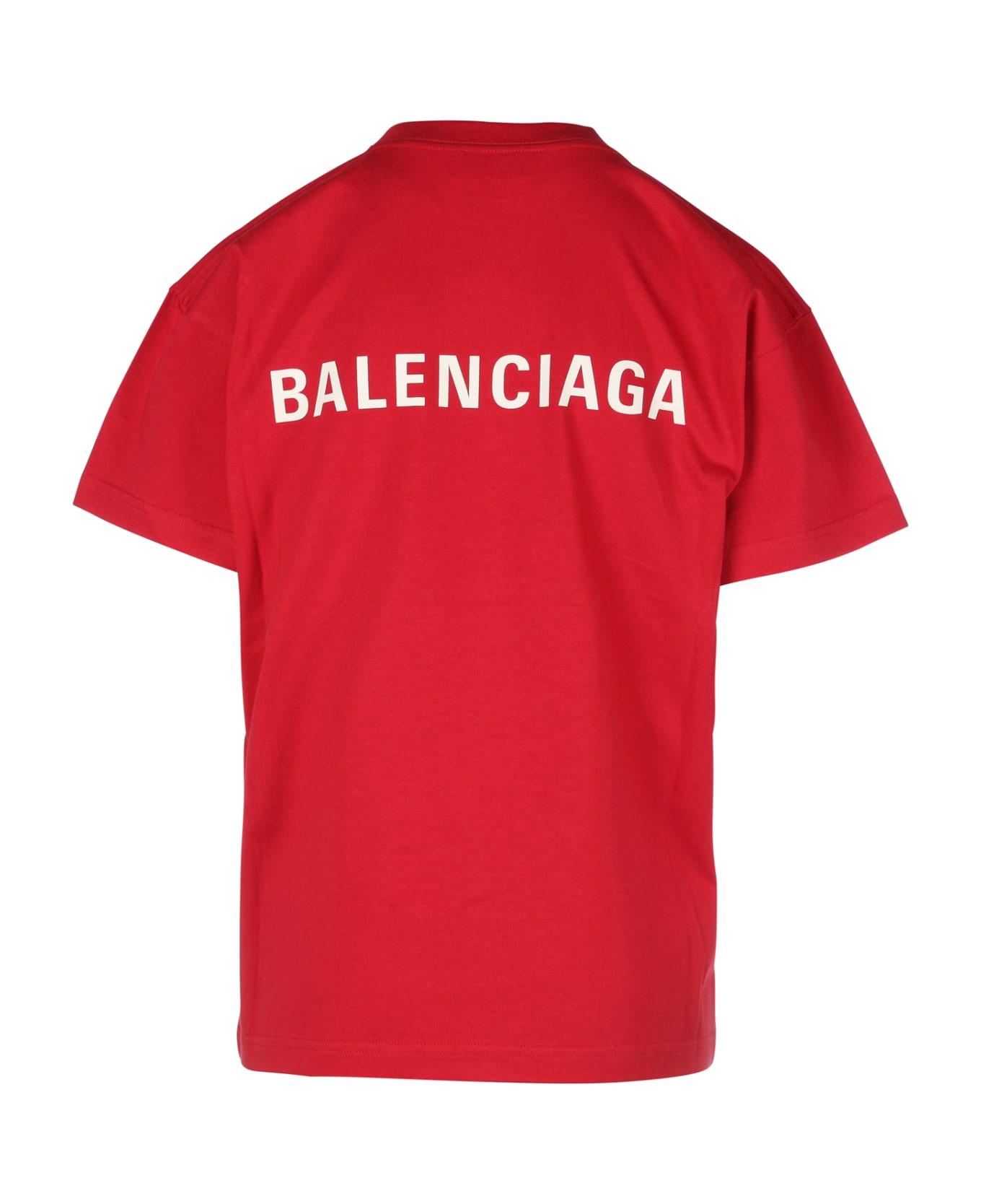 Balenciaga Medium Fit T-shirt - Rosso e Bianco