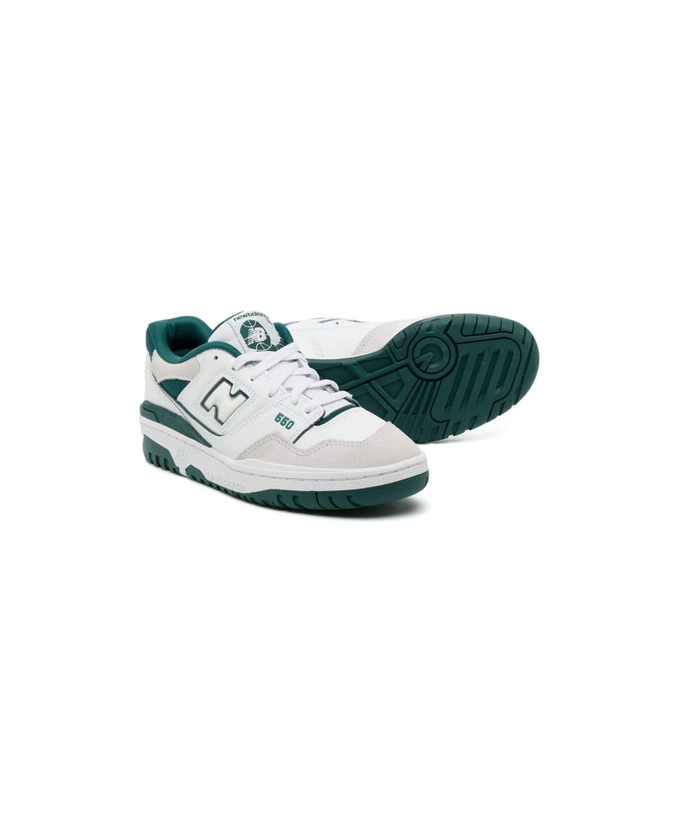 New Balance 550 Sneakers - White Green