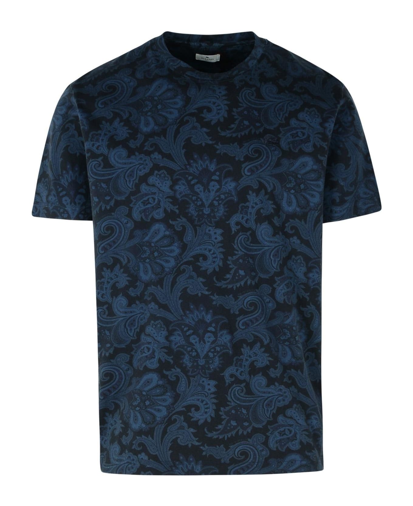 Etro Paisley Printed T-shirt - STAMPA FDO BLU