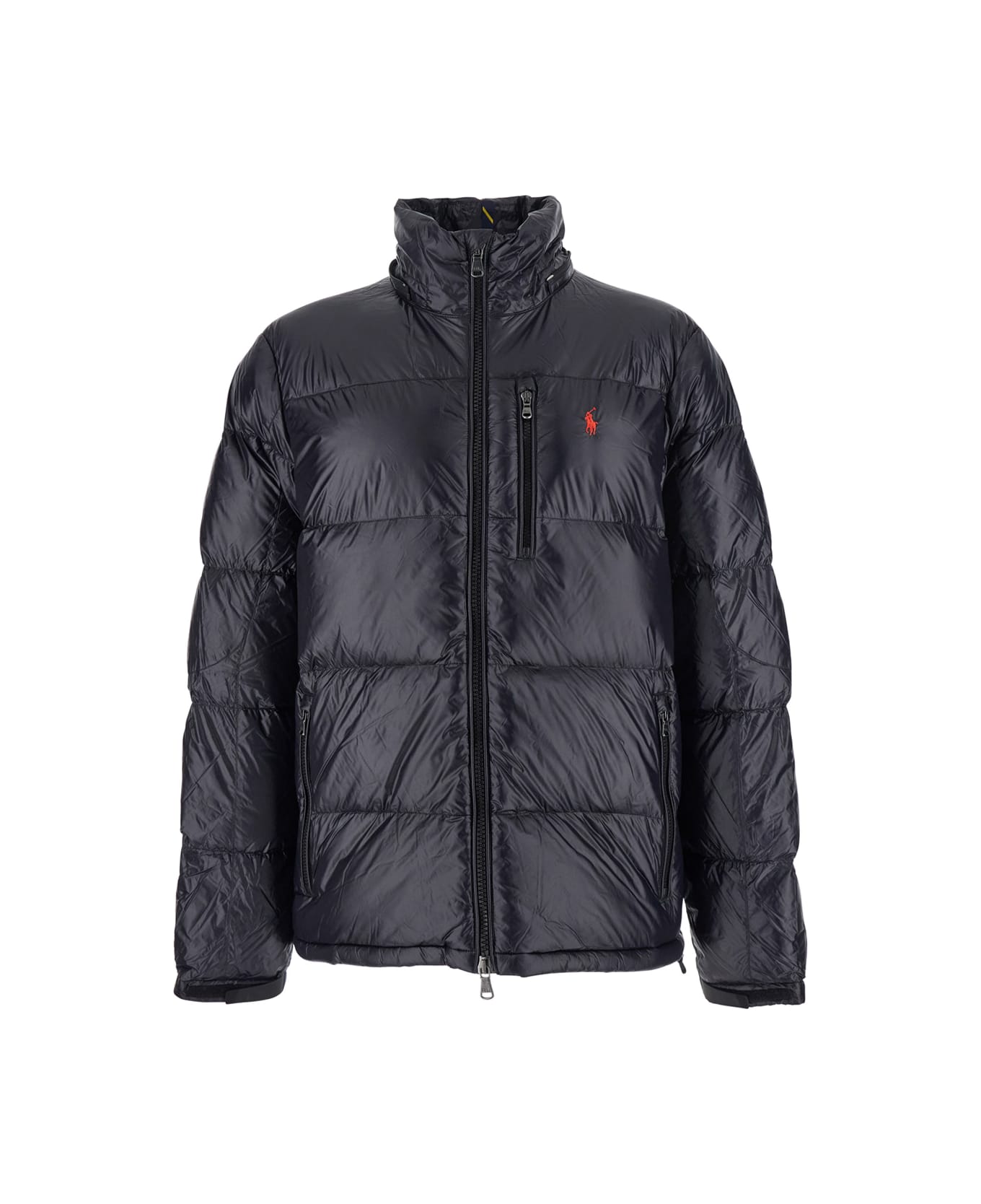 Polo Ralph Lauren Black Nylon Down Jacket - BLACKGLOSSY