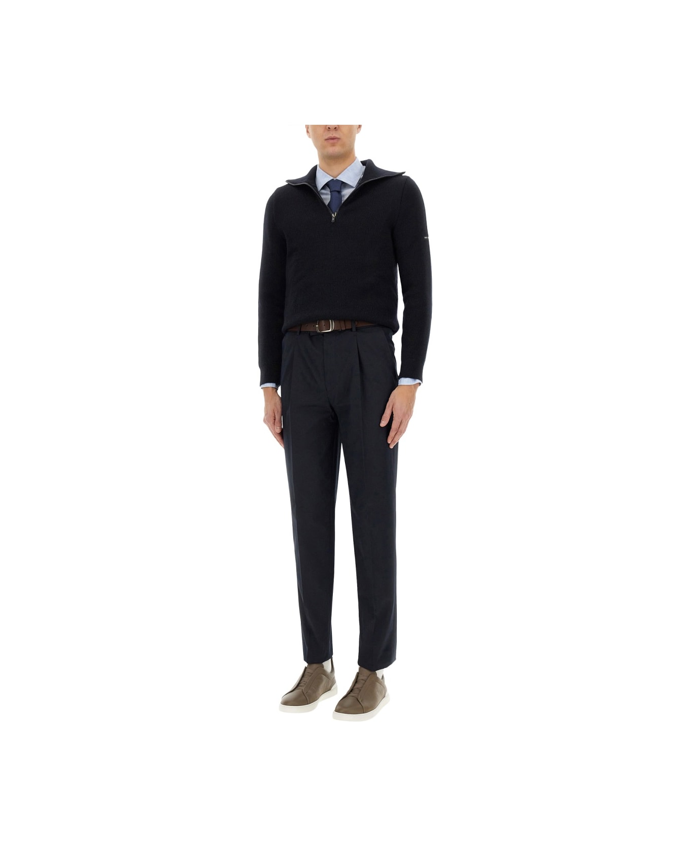 Zegna Straight Leg Pants - BLUE