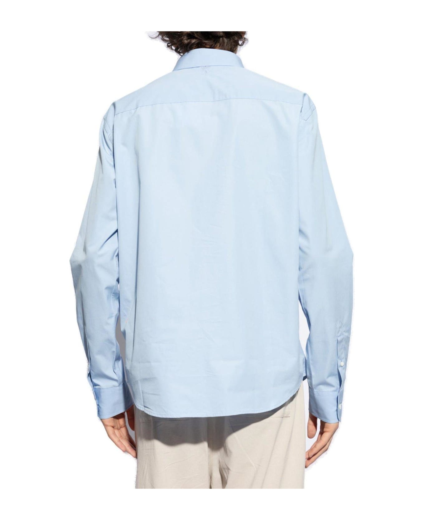 Ami Alexandre Mattiussi Paris Concealed Fastened Shirt - Cashmere Blue