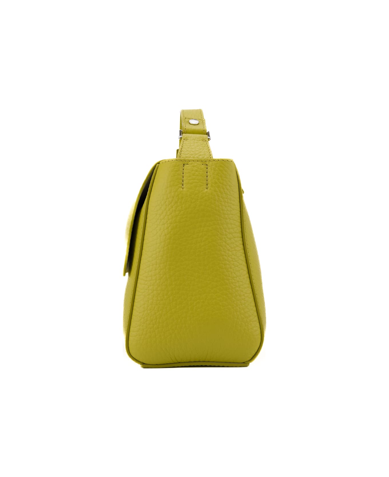 Orciani Small Sveva Soft Bag In Textured Leather - Giallo トートバッグ