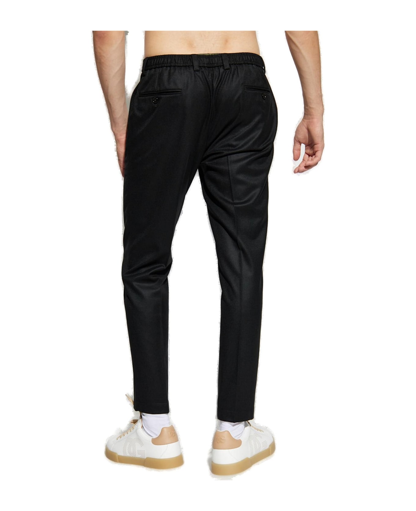 Dolce & Gabbana Tailored Flannel Pants - BLACK