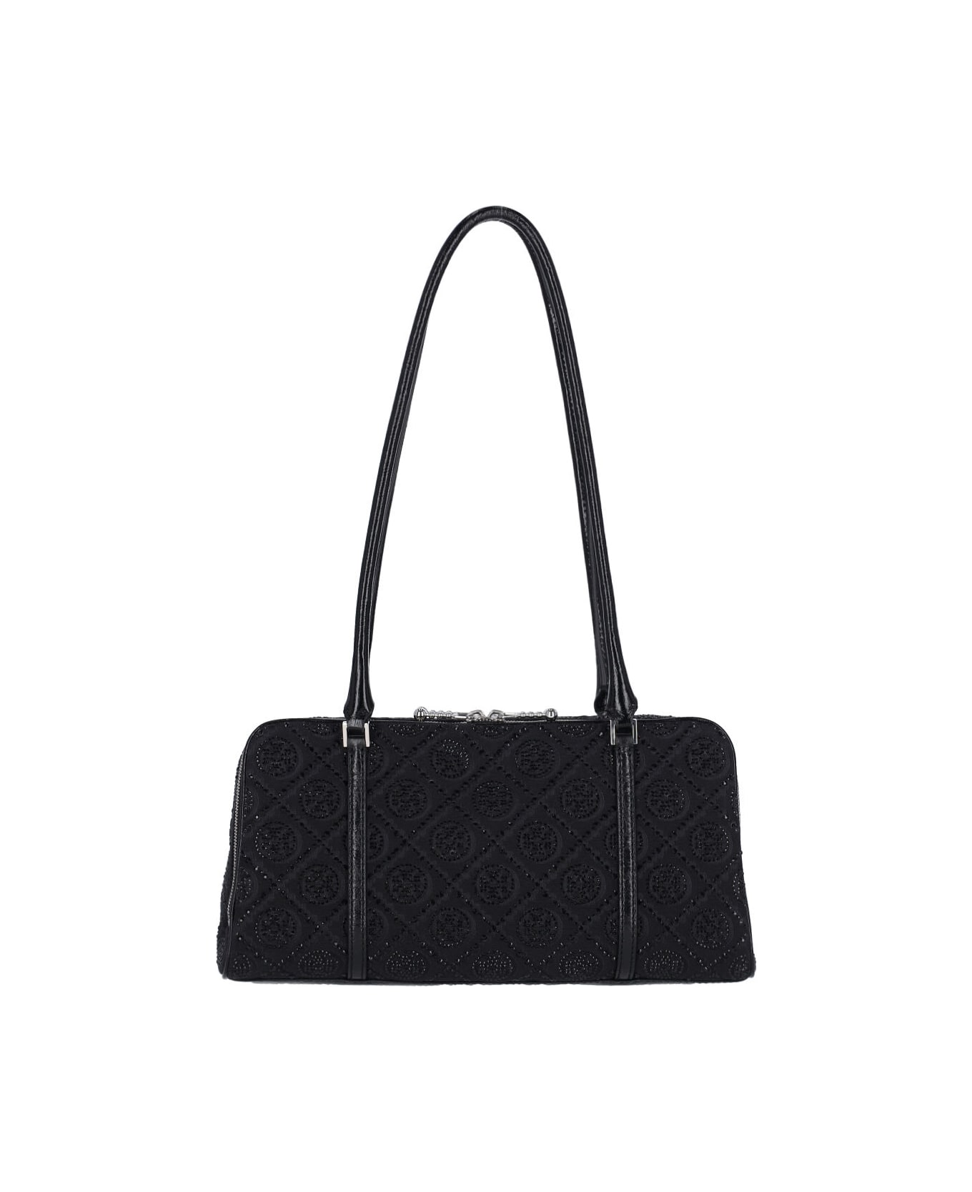 Tory Burch 'marshmallow' Small Shoulder Bag - Black